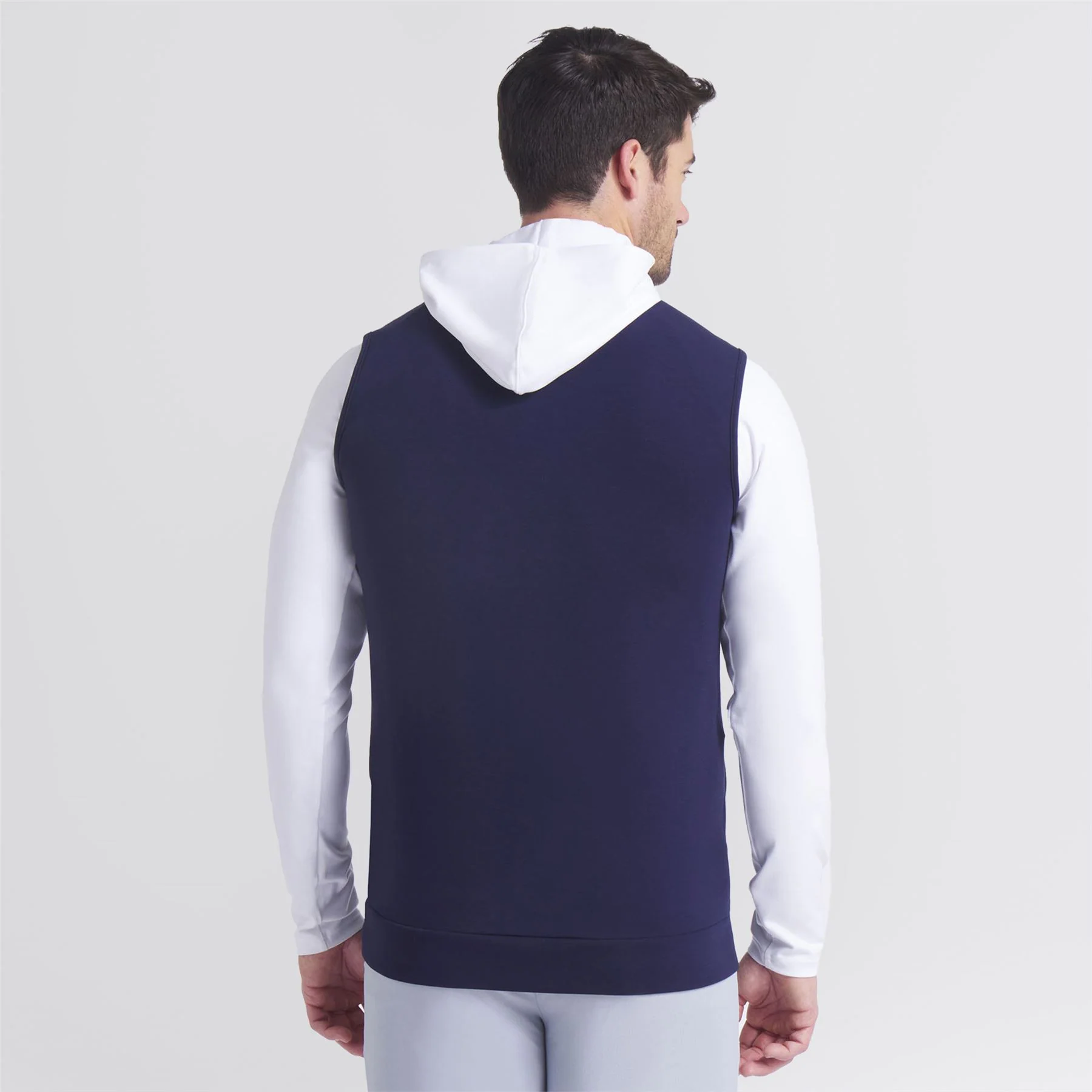 Cloudspun Fleece Hybrid Gilet Deep Navy - Image 4