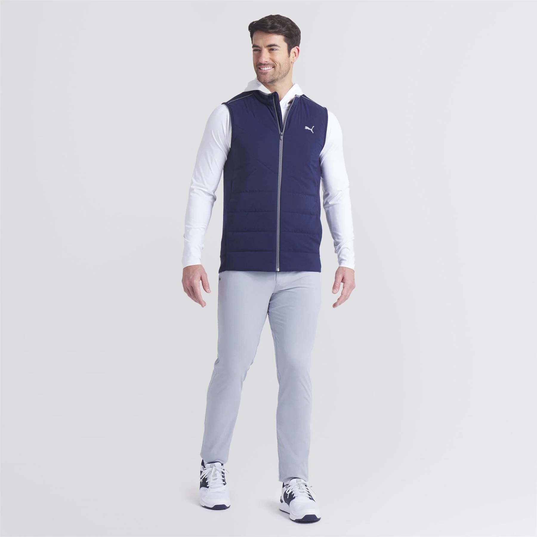 Cloudspun Fleece Hybrid Gilet Deep Navy - Image 6
