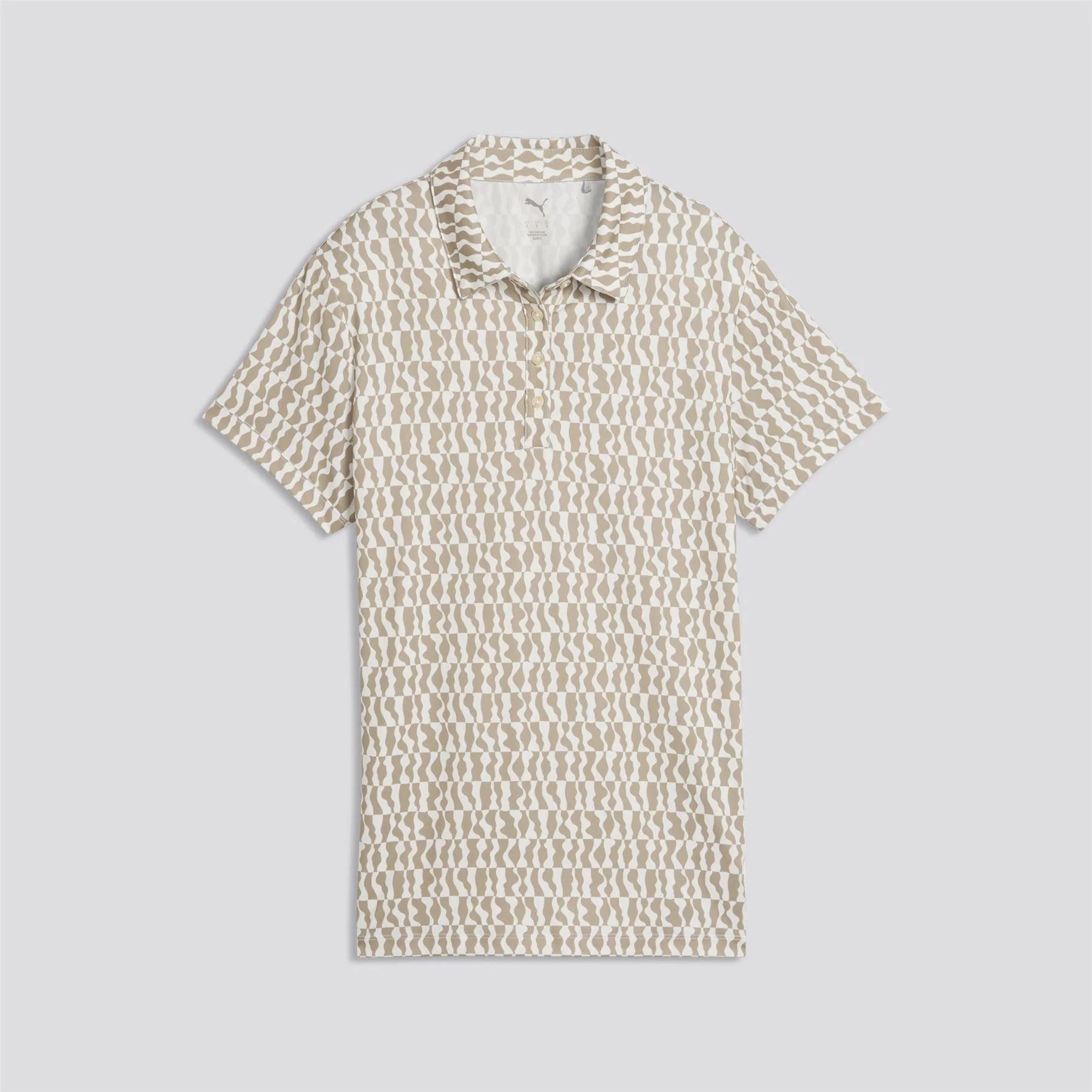 Cloudspun Wavey Polo Shirt Iced Coffee - Image 6
