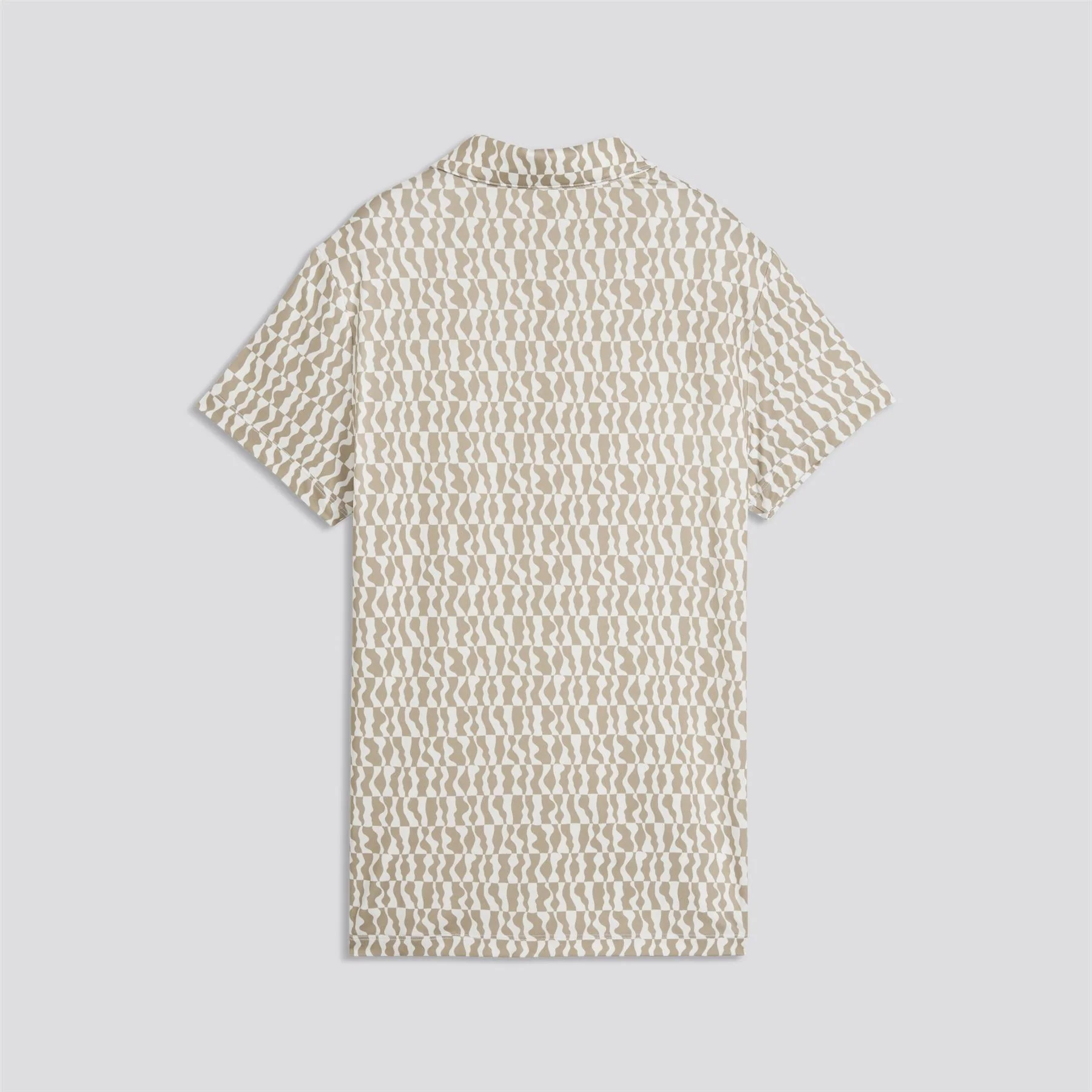 Cloudspun Wavey Polo Shirt Iced Coffee - Image 7