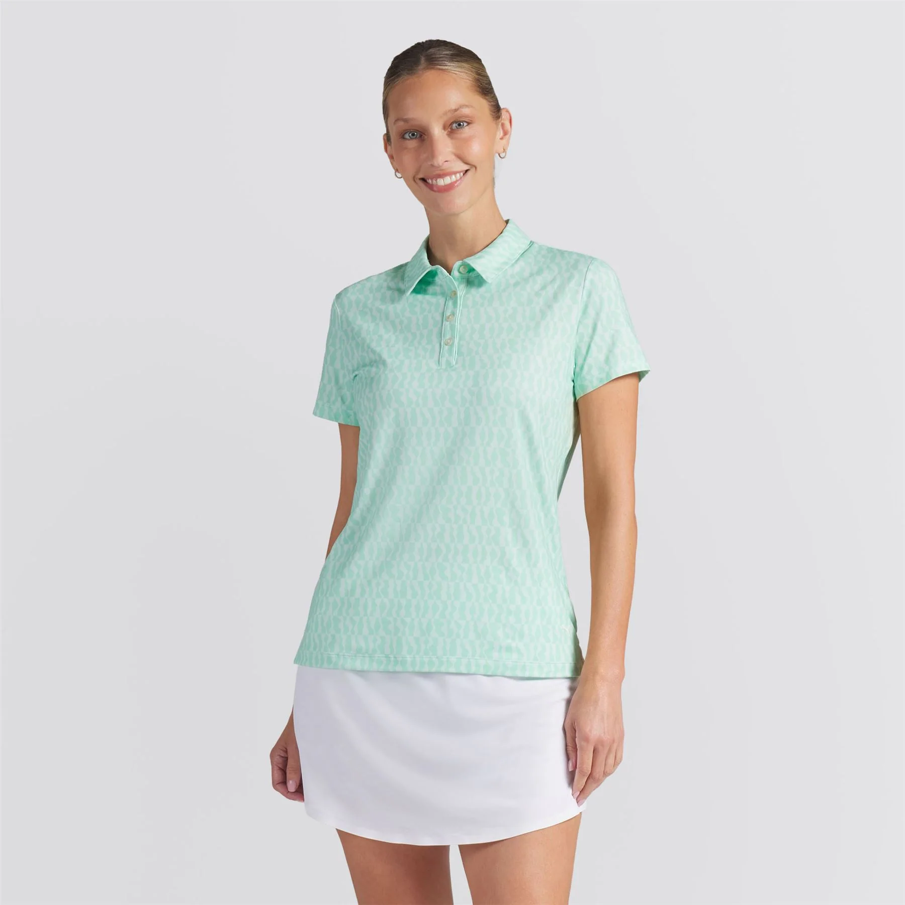 Cloudspun Wavey Polo Shirt Mint Jelly