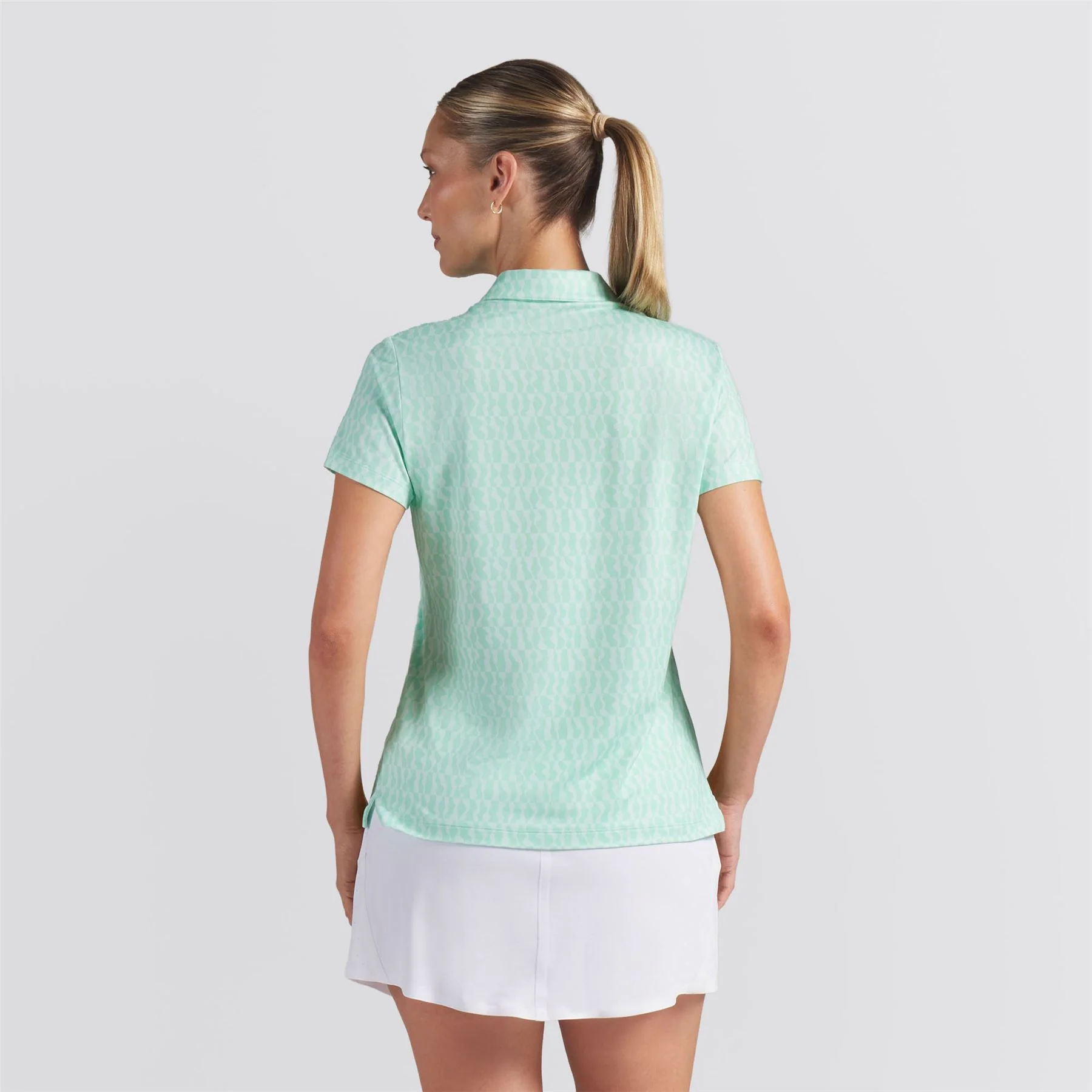 Cloudspun Wavey Polo Shirt Mint Jelly - Image 2
