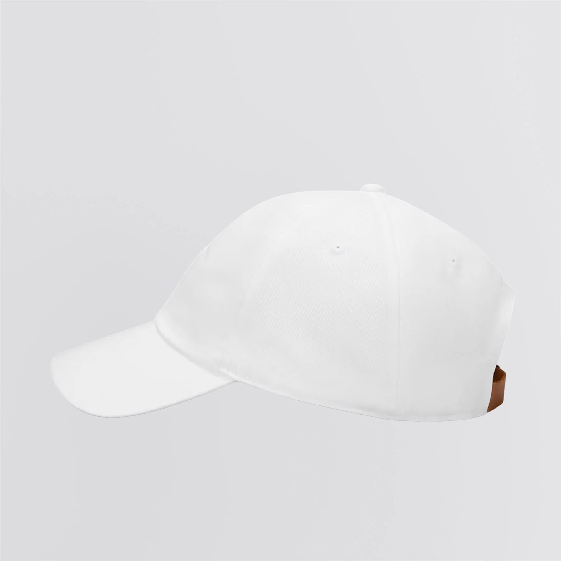 Club Curved Bill Golf Cap White - Image 5