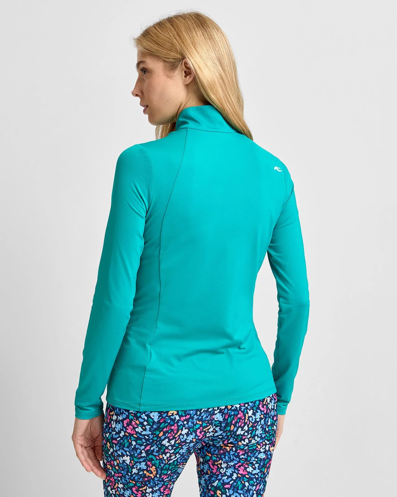 Collagen Half Zip Mid Layer Emerald Dust - Image 2