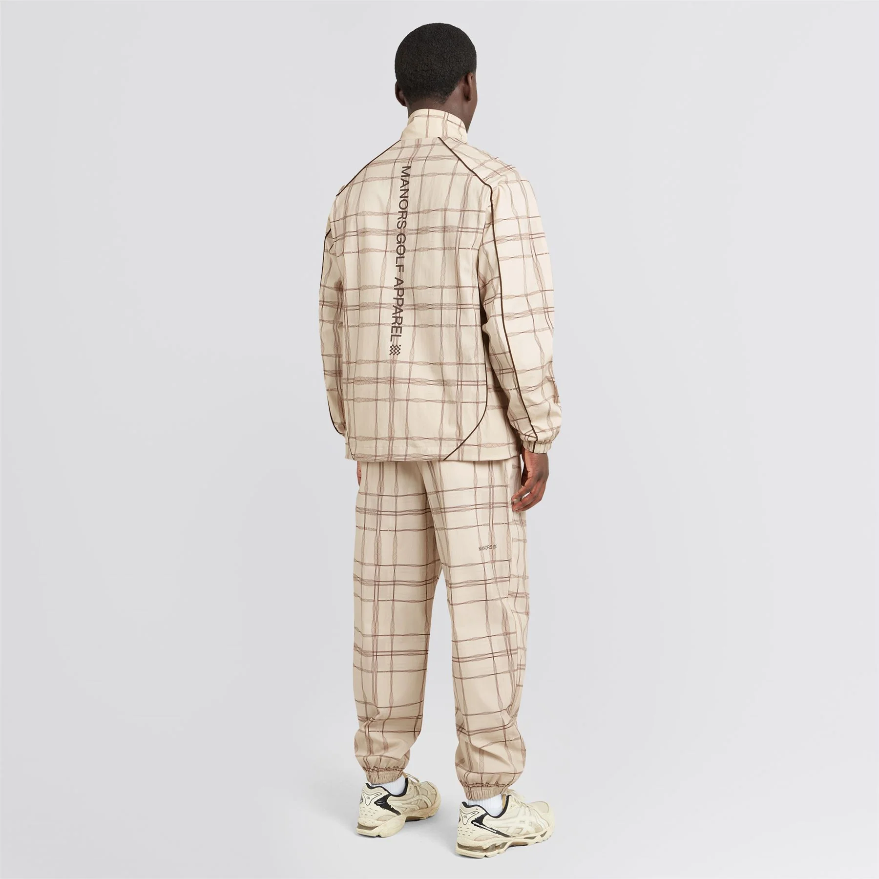 Compression Check Ranger Trousers Ivory - Image 4