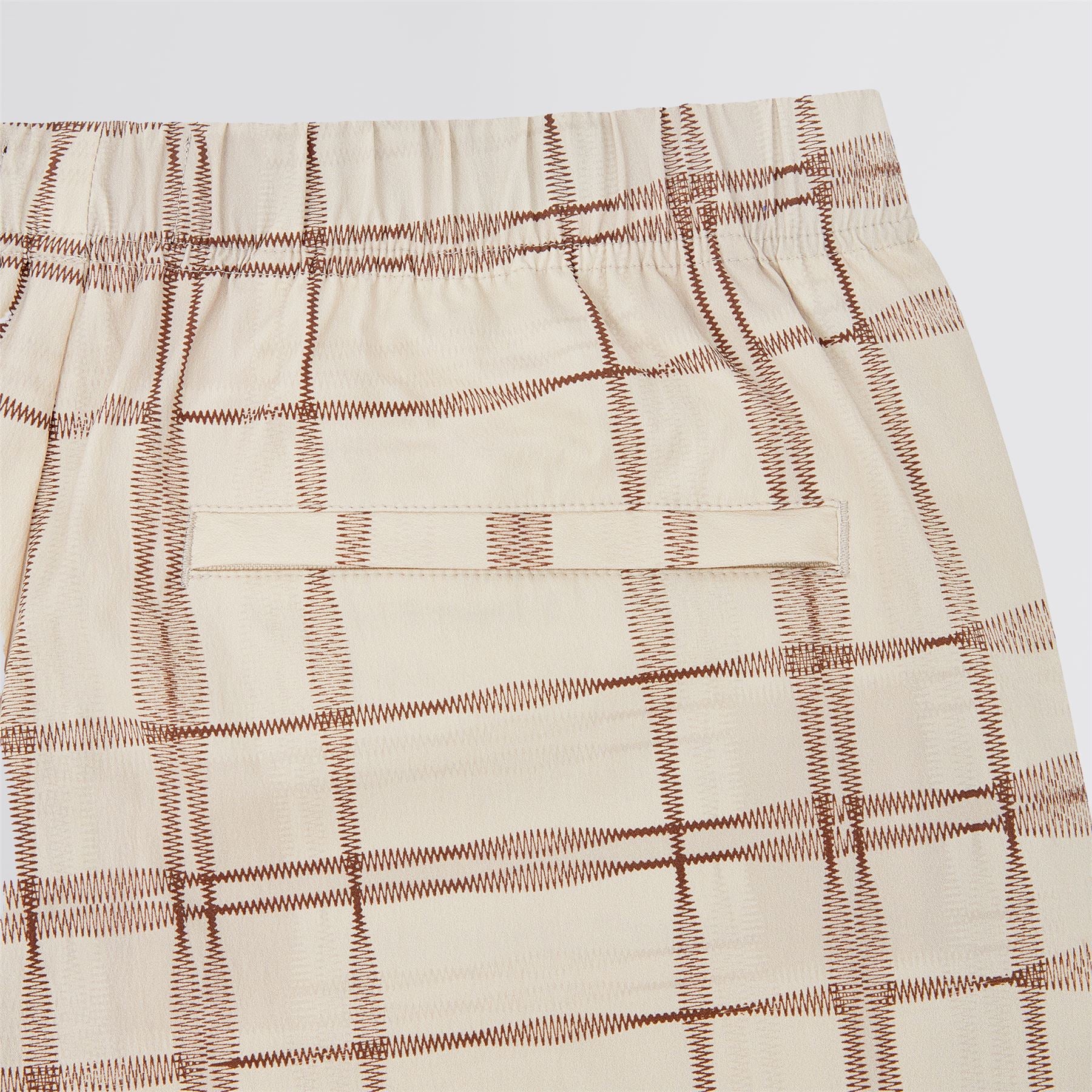 Compression Check Ranger Trousers Ivory - Image 7