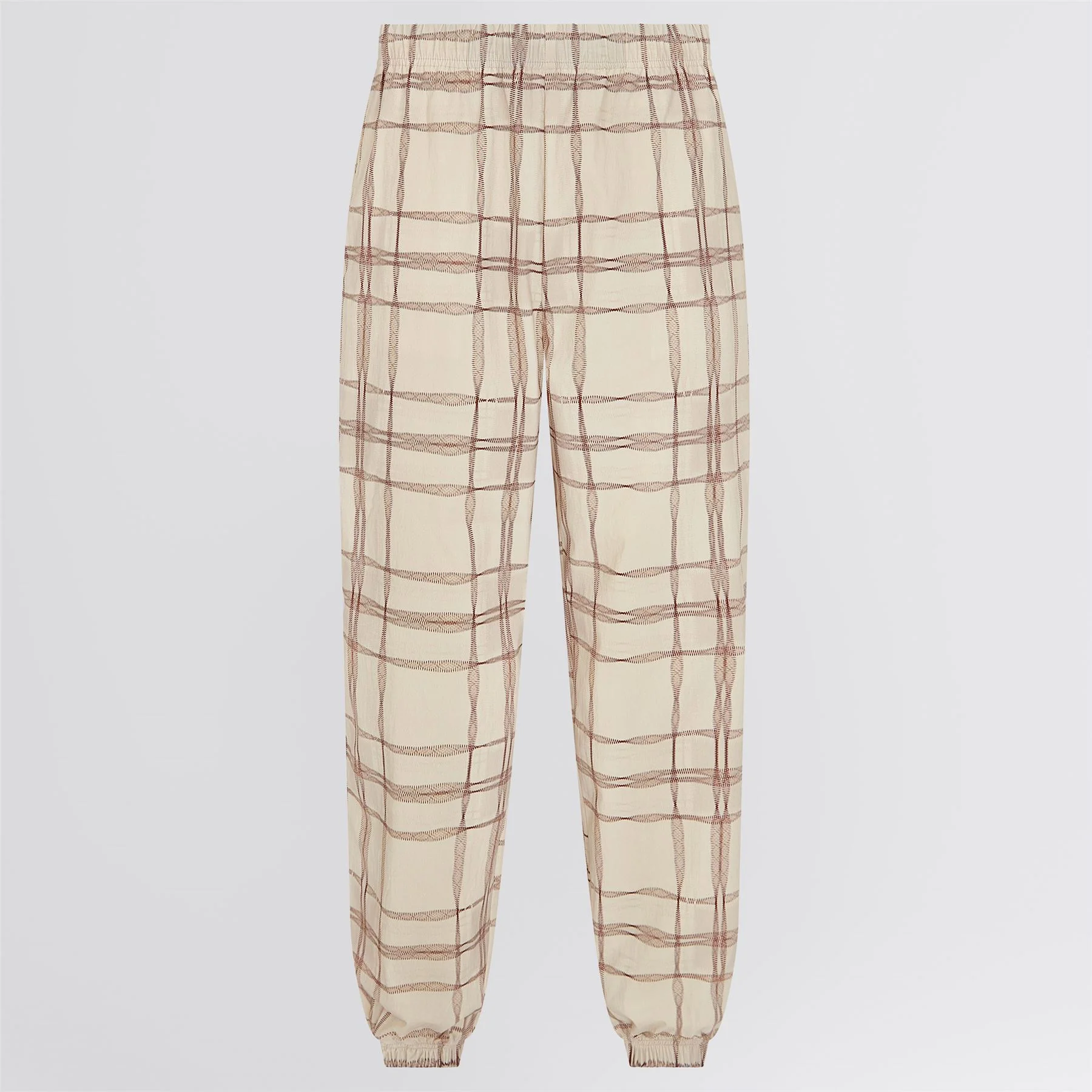 Compression Check Ranger Trousers Ivory - Image 8