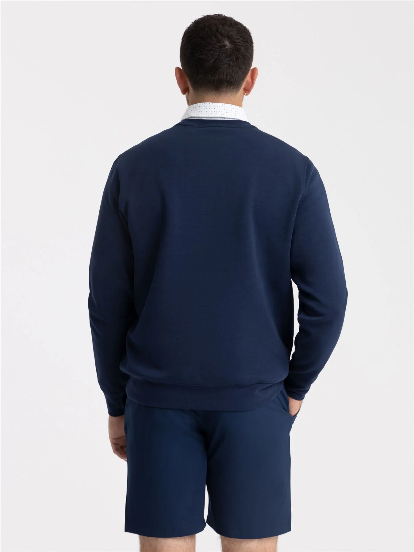 Core Crew Neck Regular Fit Sweatshirt Navy - Image 3