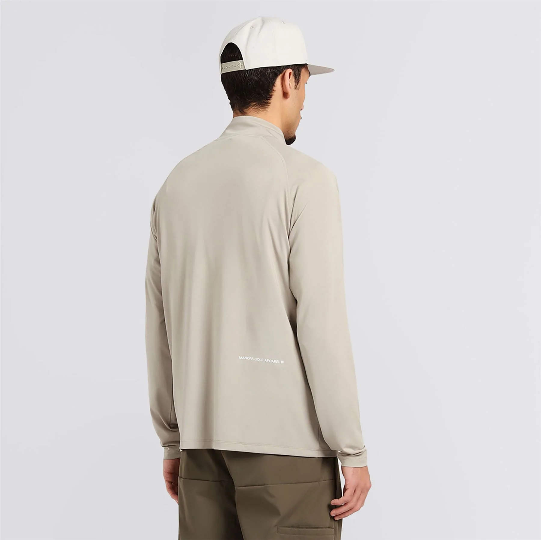 Course Quarter Zip Mid Layer Sand - Image 2