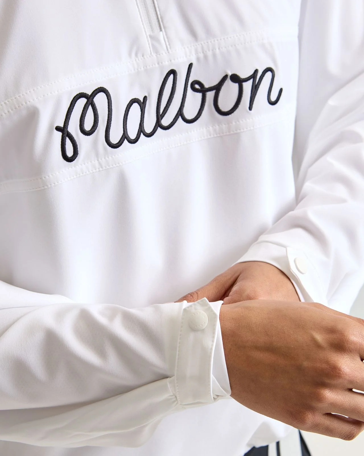 Crosscourt Windbreaker Jacket White - Image 6