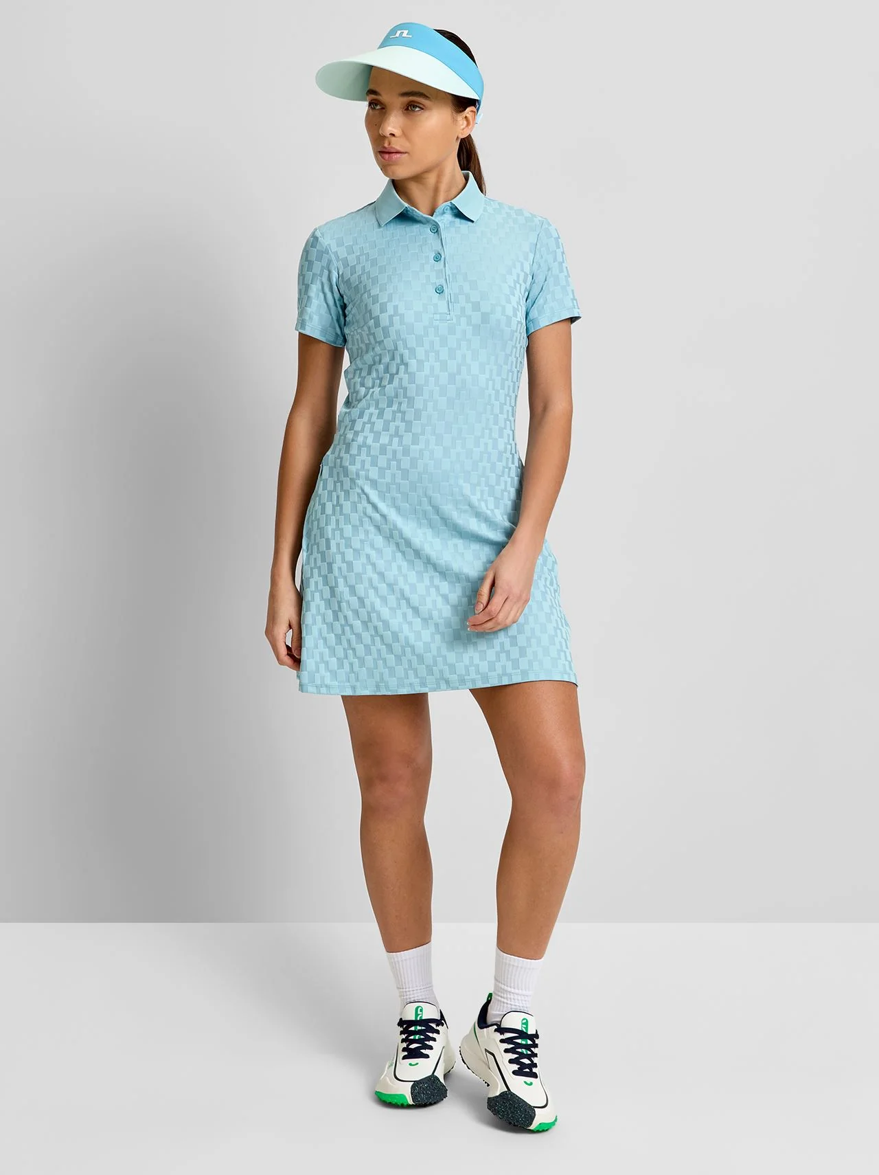 Dally Jacquard Print Dress Forget-Me-Not