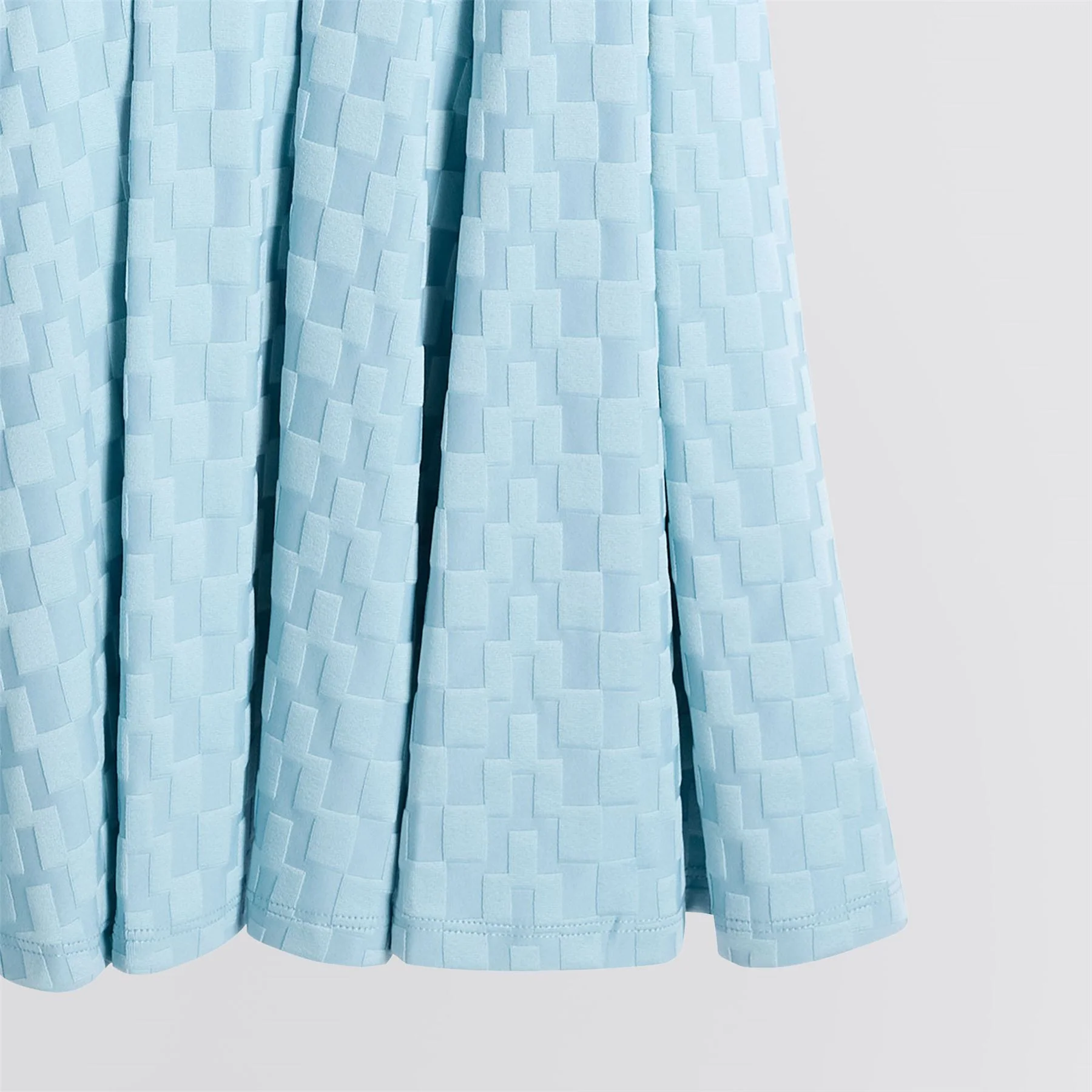 Dally Jacquard Print Dress Forget-Me-Not - Image 9