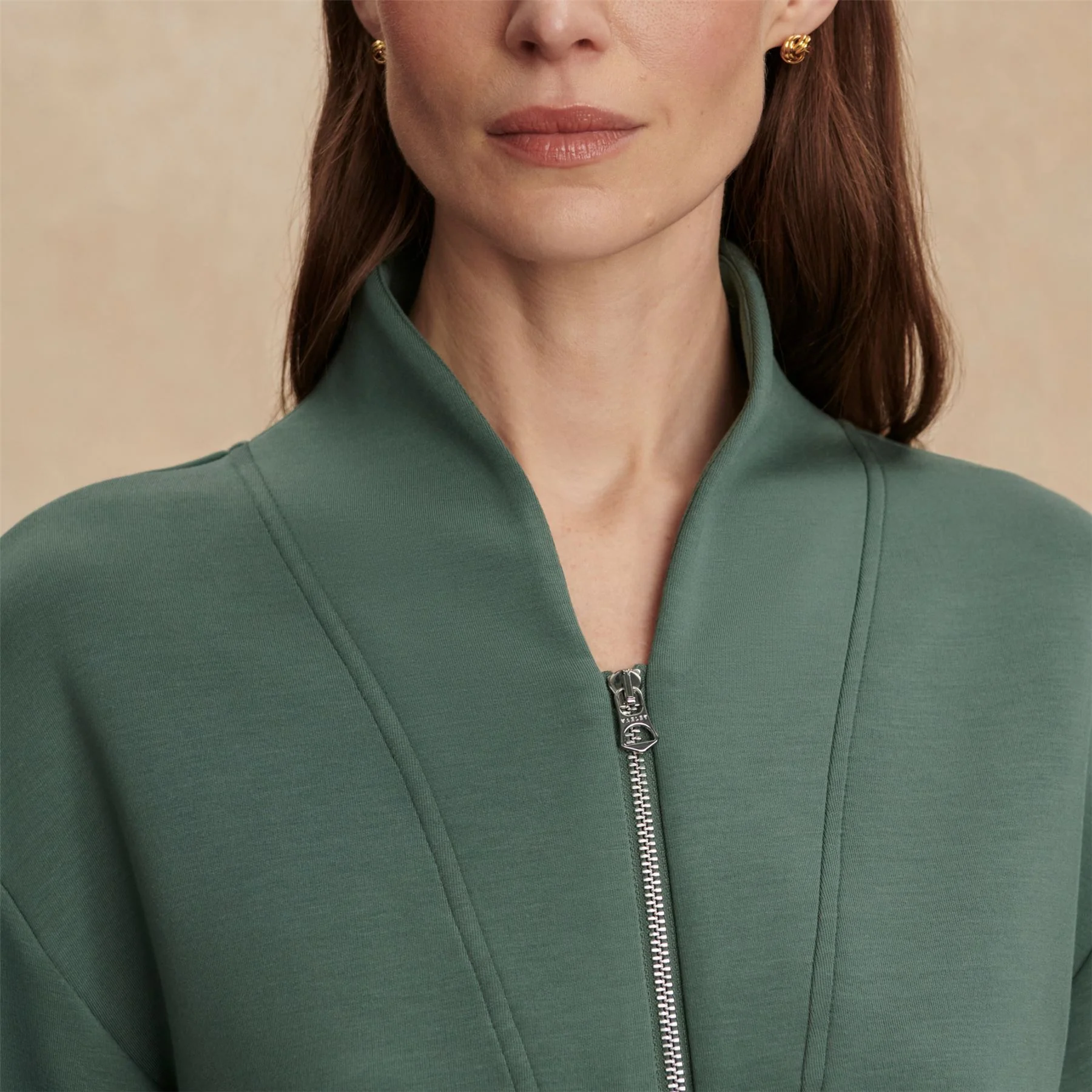 Davidson Sweat Half Zip Dark Forest - Image 5