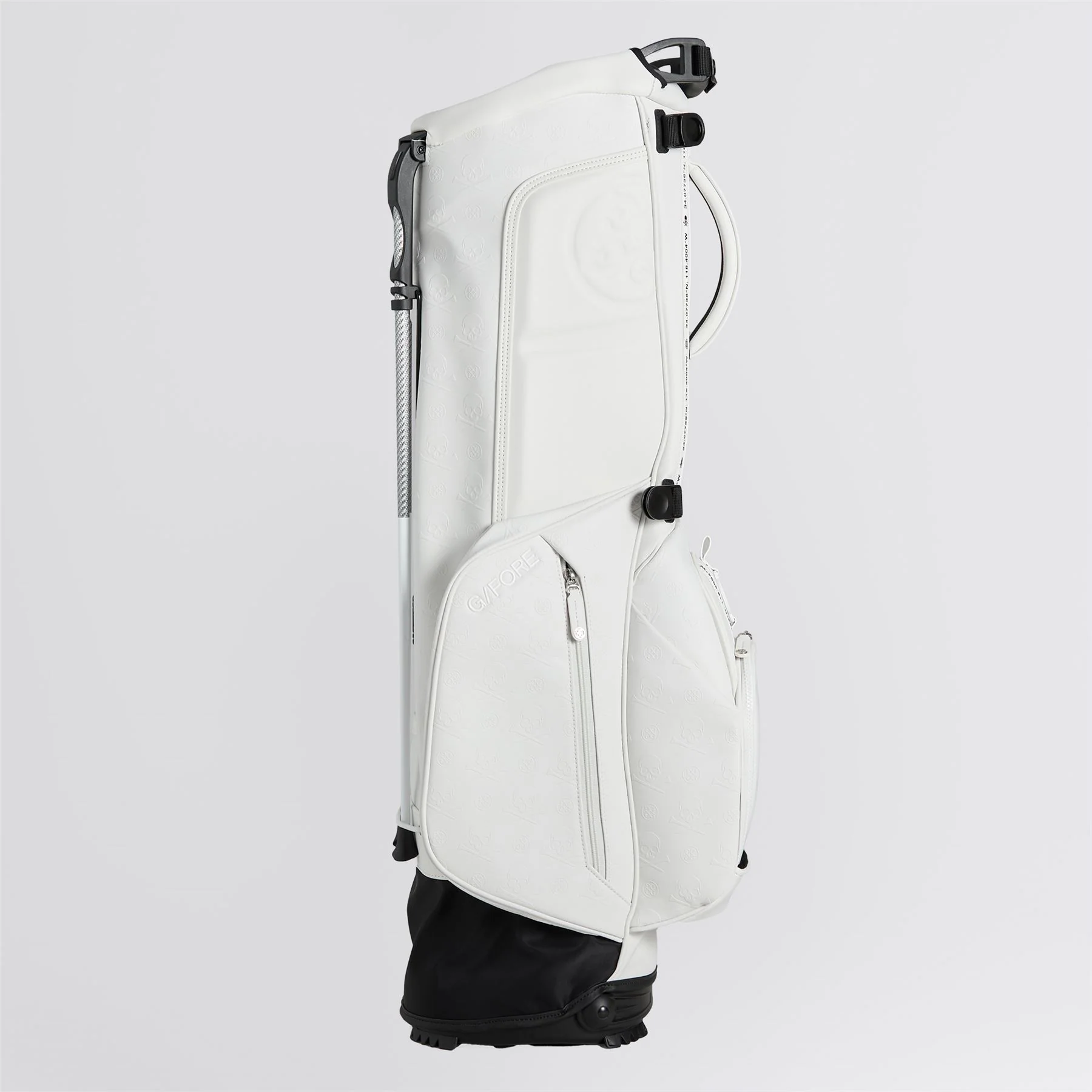 Daytona Skull & Tees Embossed Carry Golf Bag Snow - Image 4
