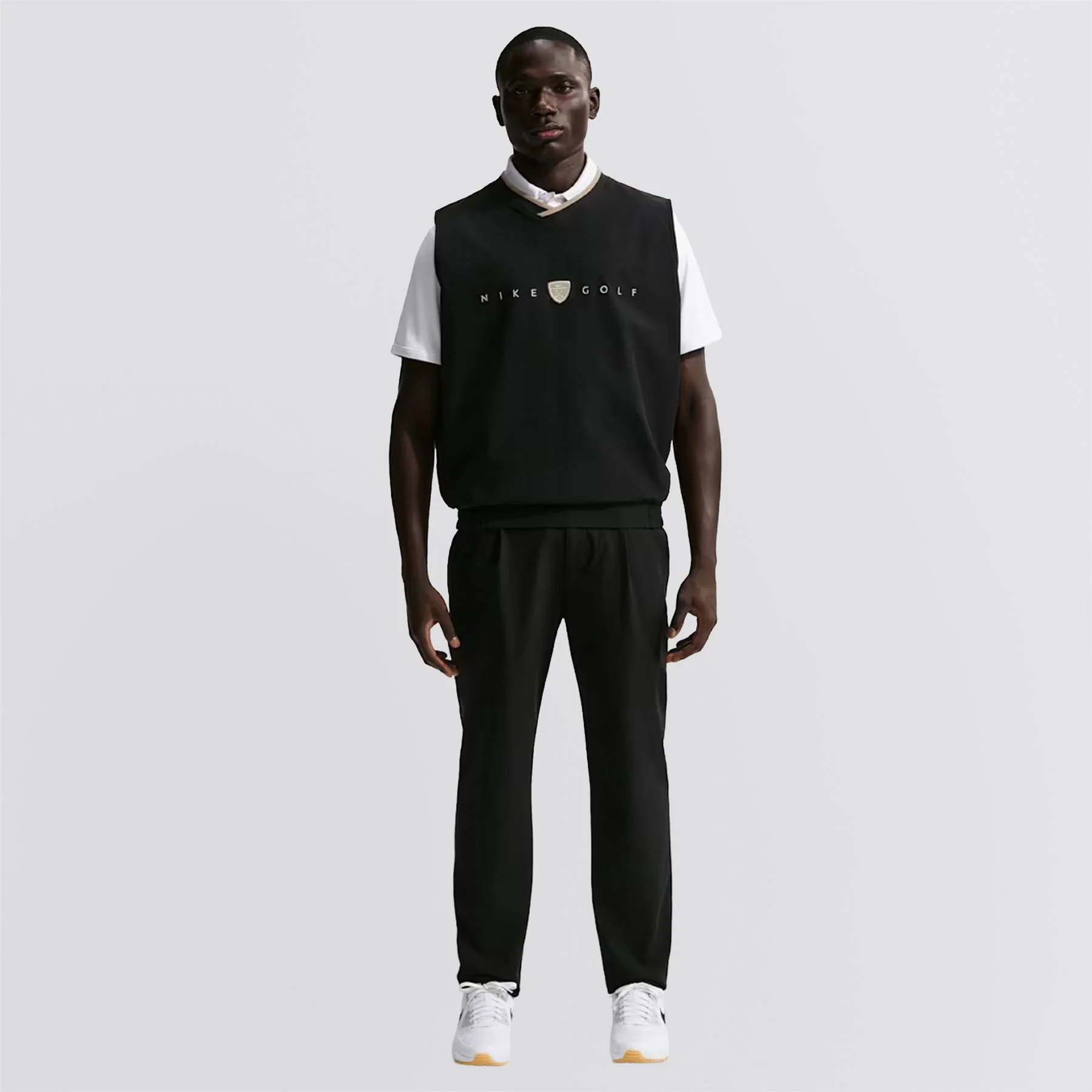 Dri-FIT Fairway Fresh Wind Vest Black/Limestone - Image 4