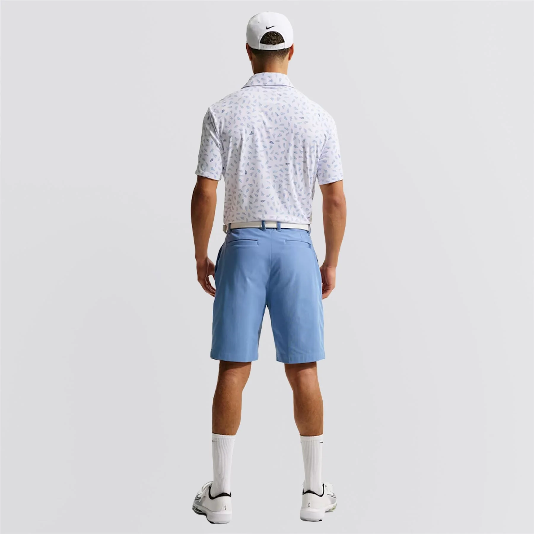 Dri-FIT Par 5 Shoe Print Polo White - Image 5