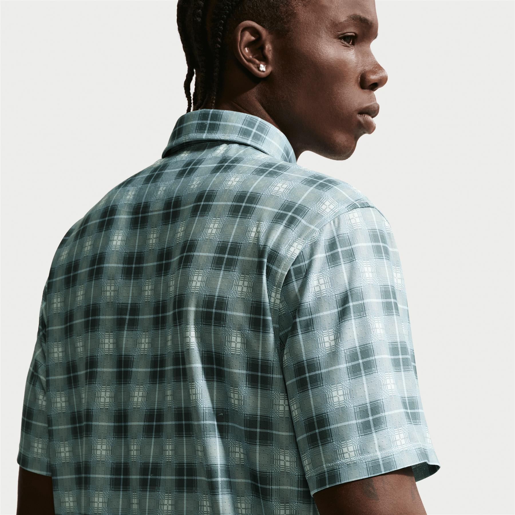 Dri-FIT Tailored Tartan OLC Polo Barely Green/Mineral Slate - Image 5