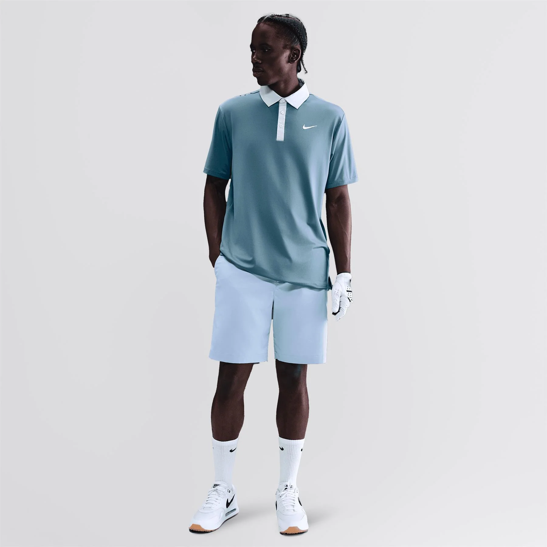 Dri-FIT Tour Contrast Polo Smokey Blue/Pure Platinum/Pale Ivory - Image 3