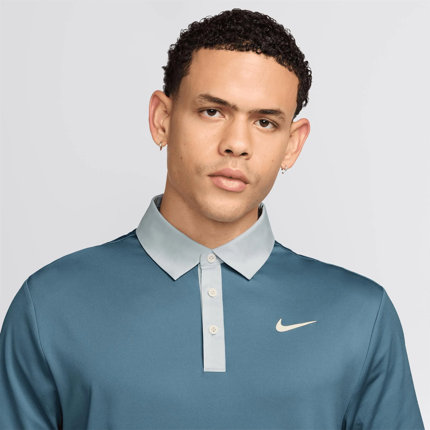 Dri-FIT Tour Contrast Polo Smokey Blue/Pure Platinum/Pale Ivory - Image 5
