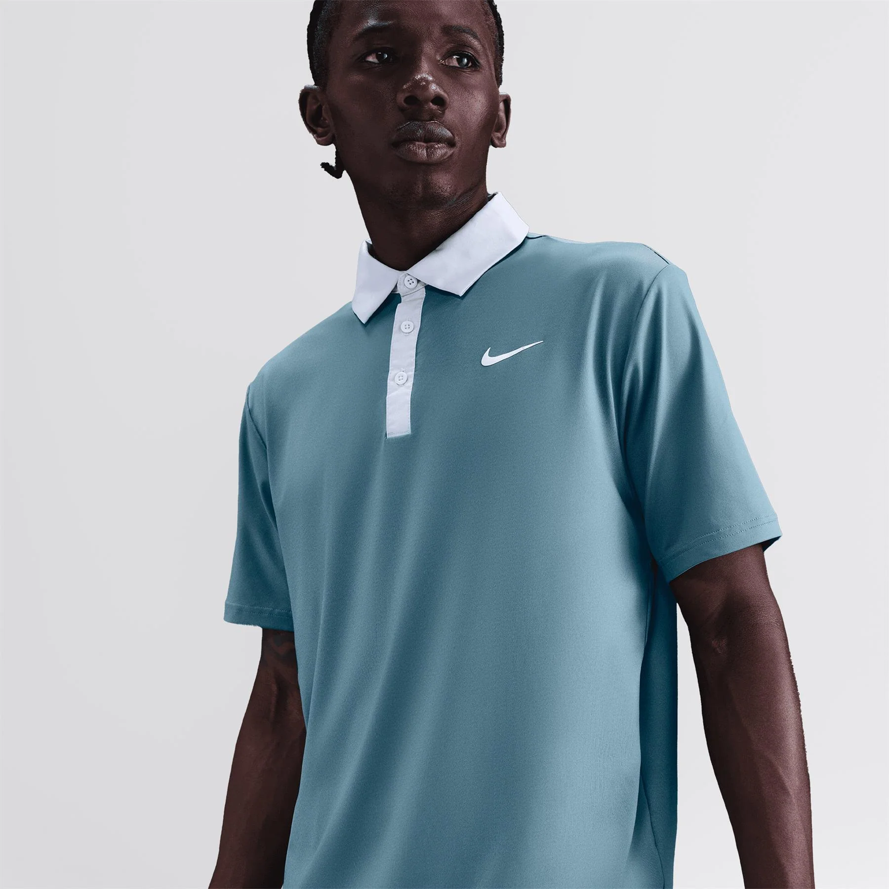 Dri-FIT Tour Contrast Polo Smokey Blue/Pure Platinum/Pale Ivory - Image 6