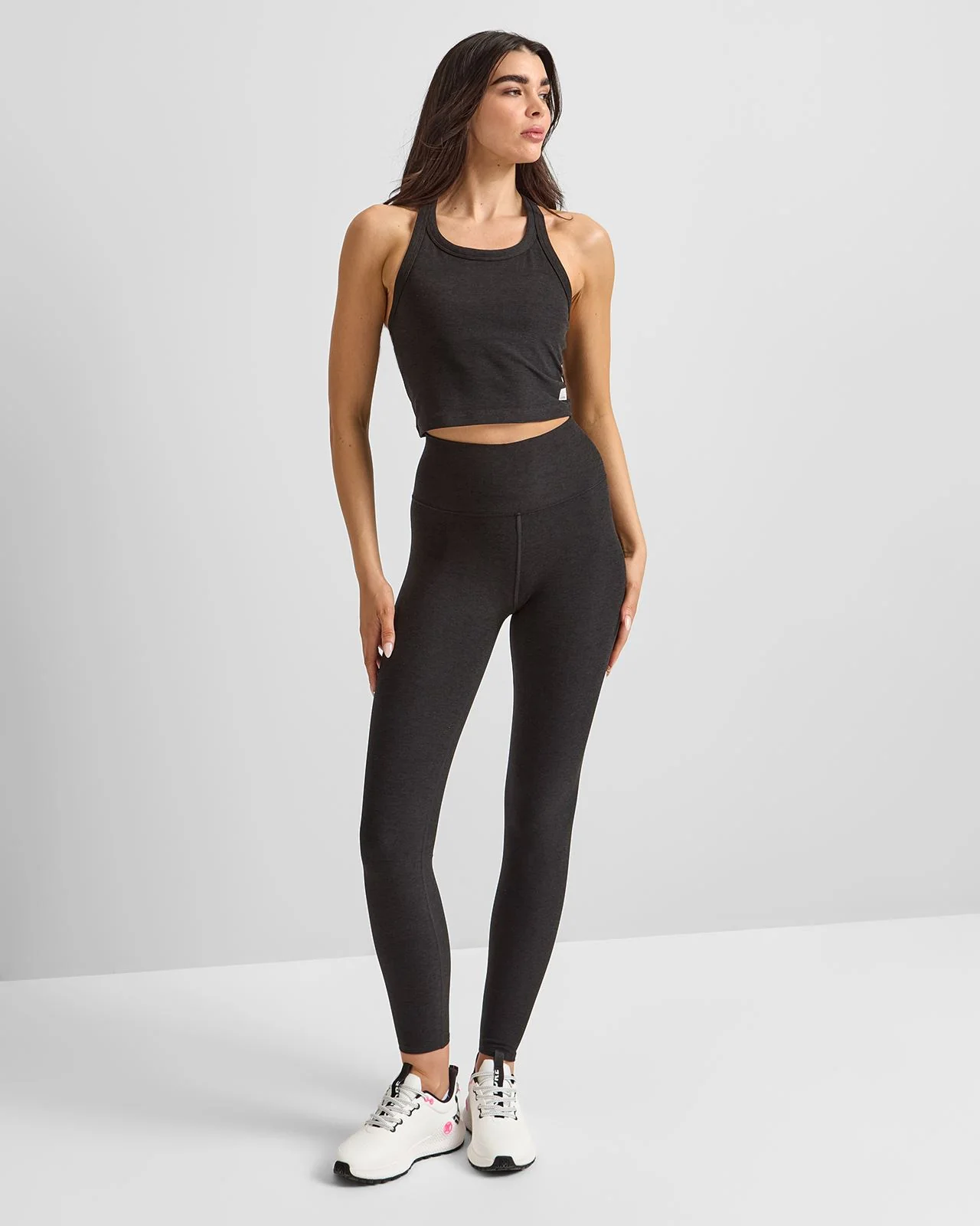 Elevation Racerback Tank Black Heather - Image 3