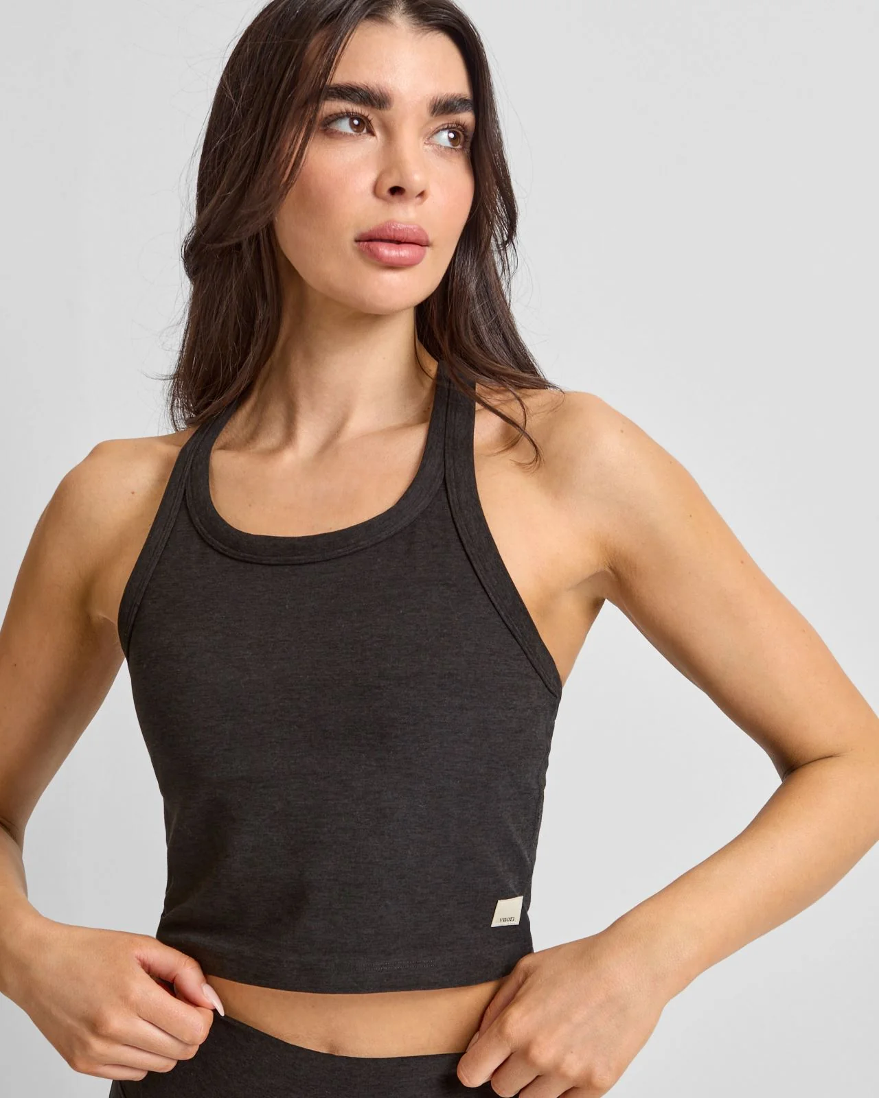 Elevation Racerback Tank Black Heather - Image 5