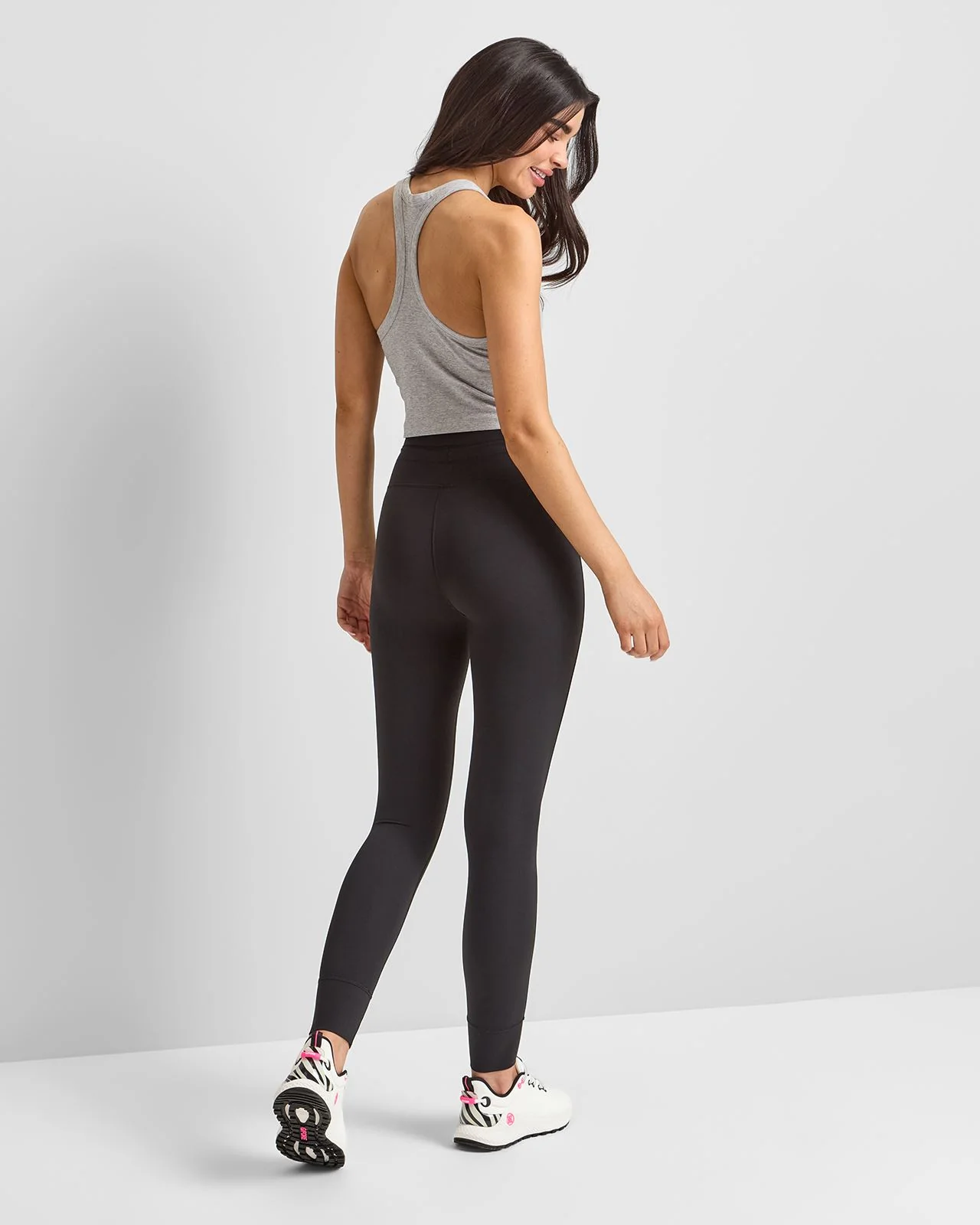 Elevation Racerback Tank Light Heather Grey - Image 4