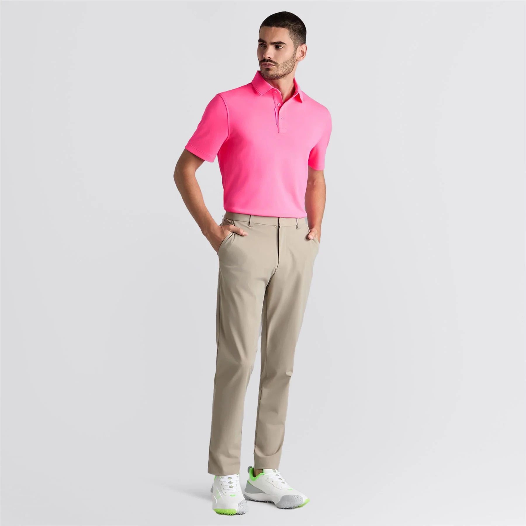 Essential Performance Pique Polo Knockout Pink - Image 3