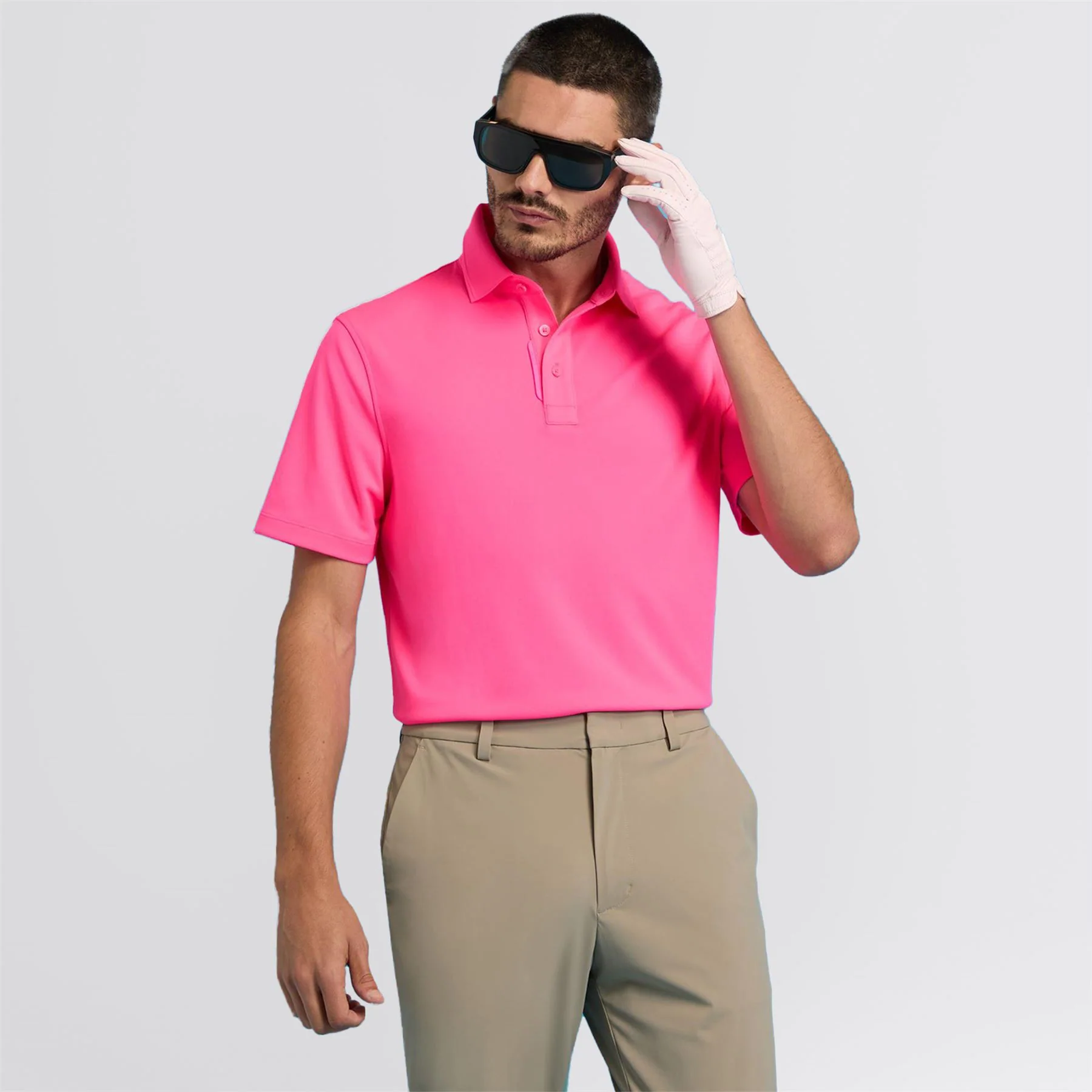 Essential Performance Pique Polo Knockout Pink - Image 5
