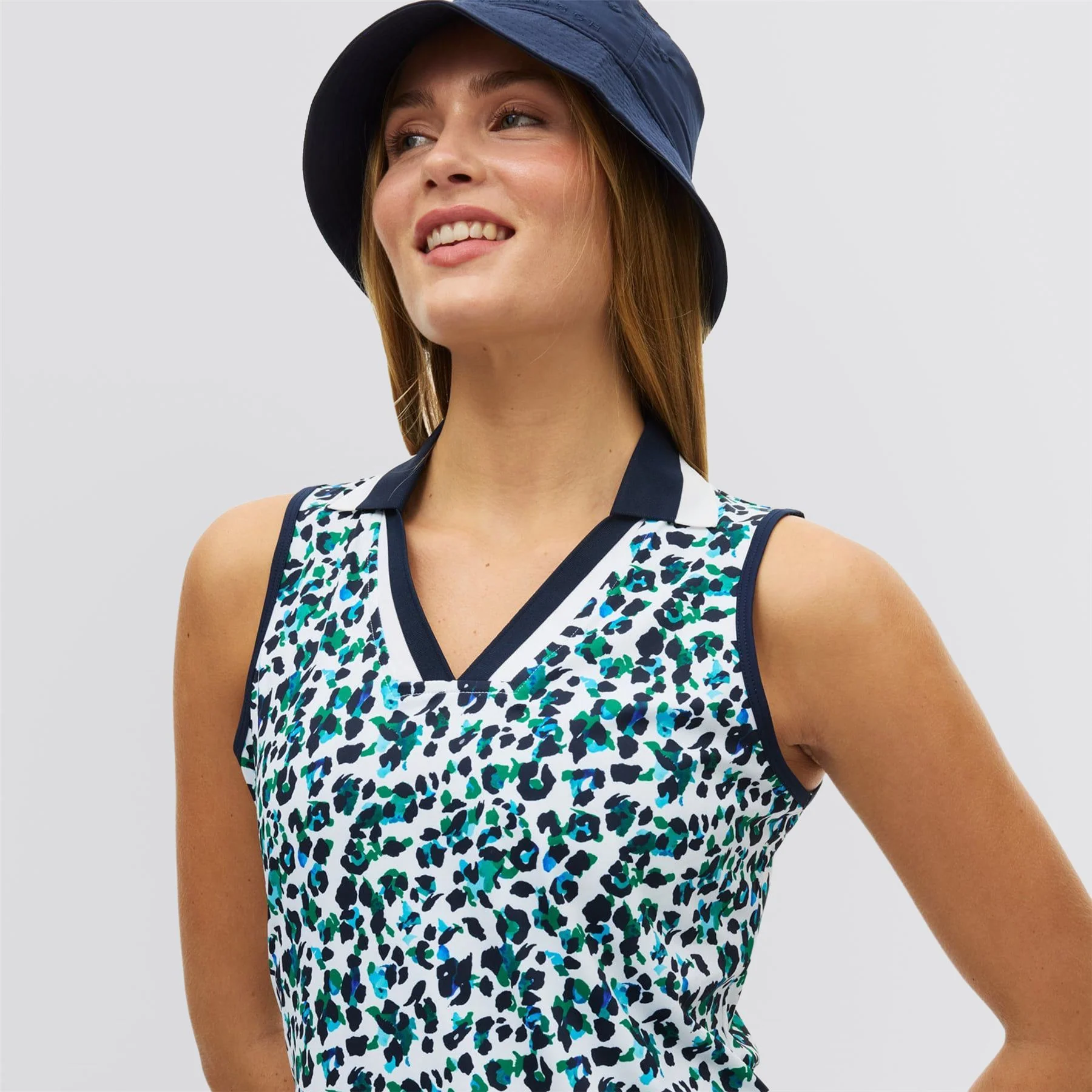 Essential SL Dress Leo Blue/Green - Image 3