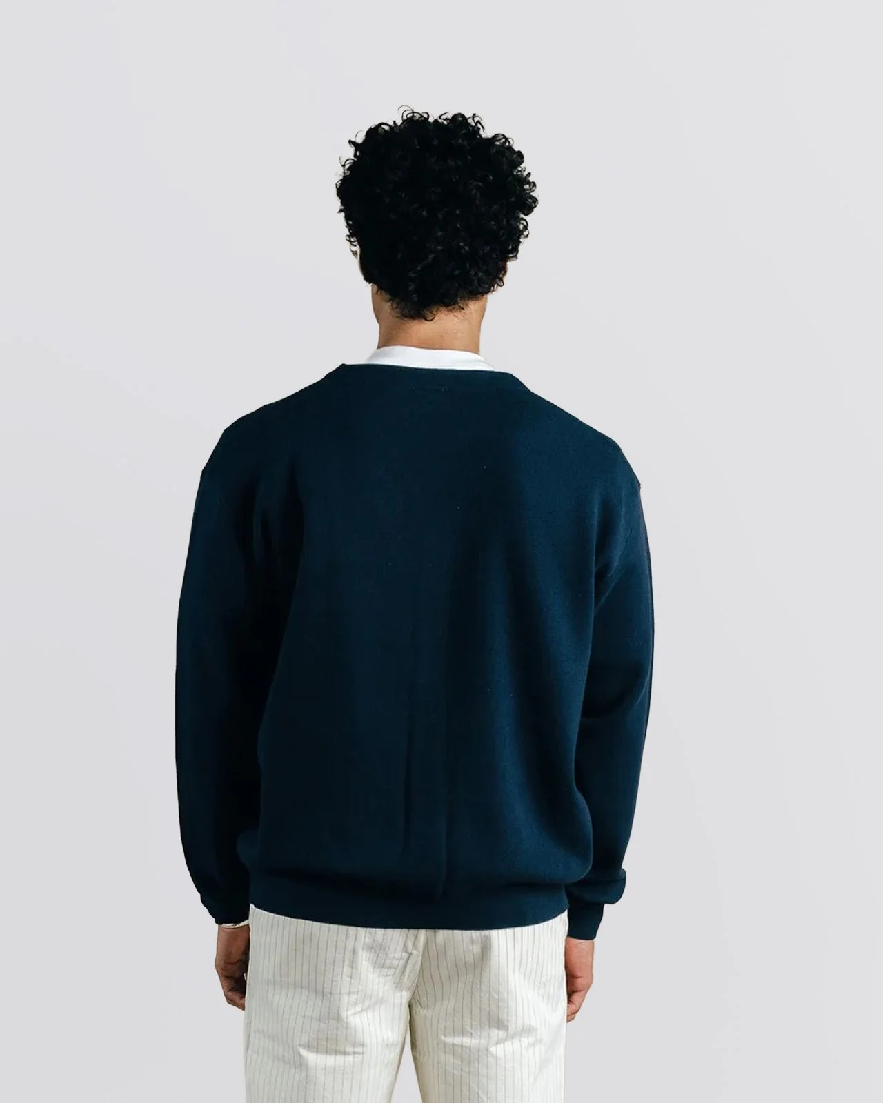 Evander Knit Cardigan Sweater Midnight - Image 3