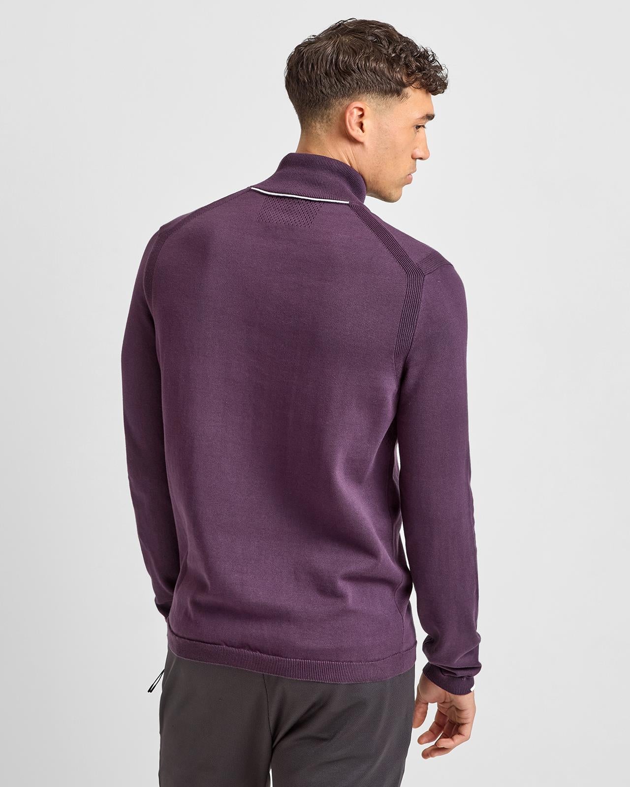 Ever-X Quarter Zip Medium Purple - Image 2