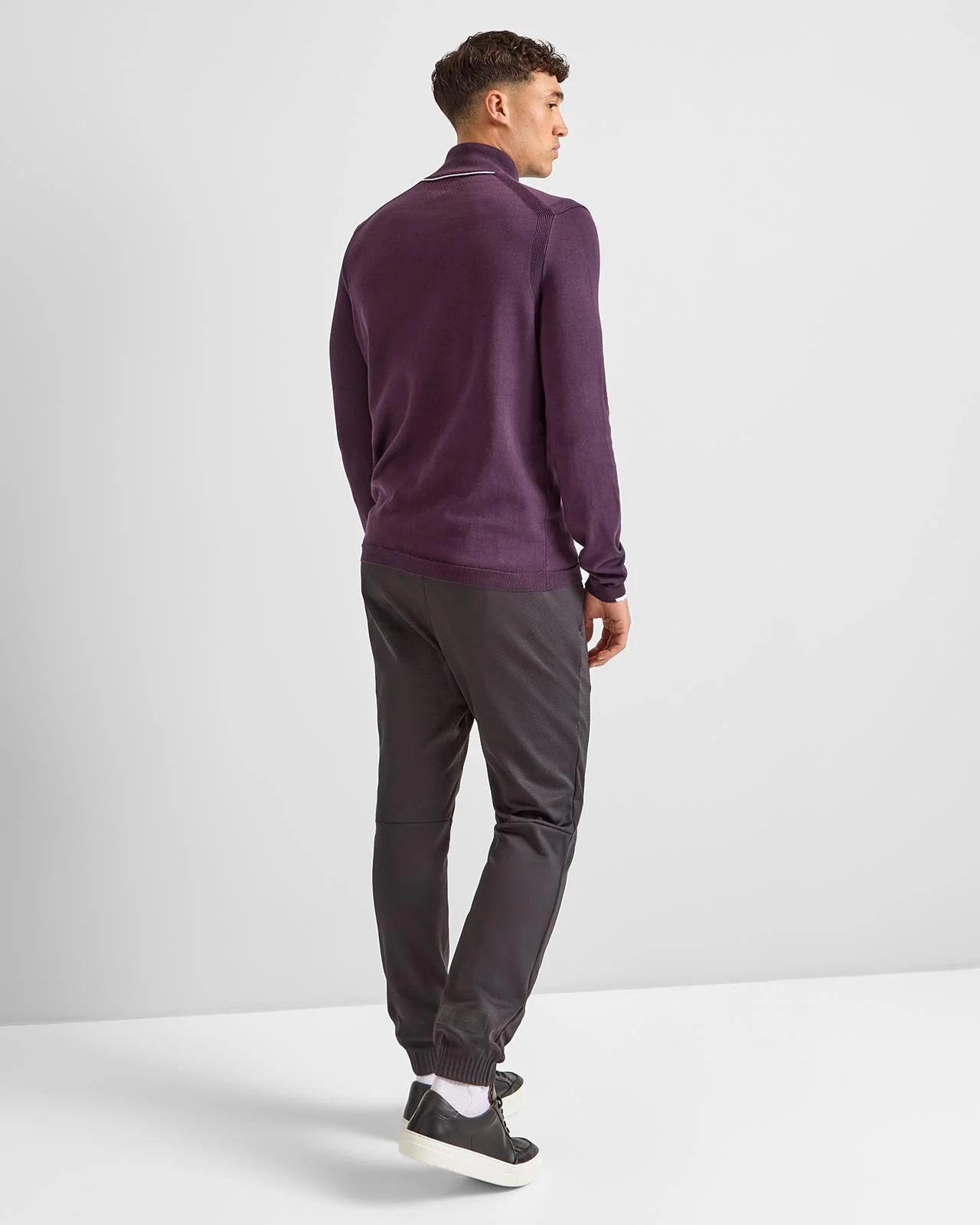 Ever-X Quarter Zip Medium Purple - Image 4
