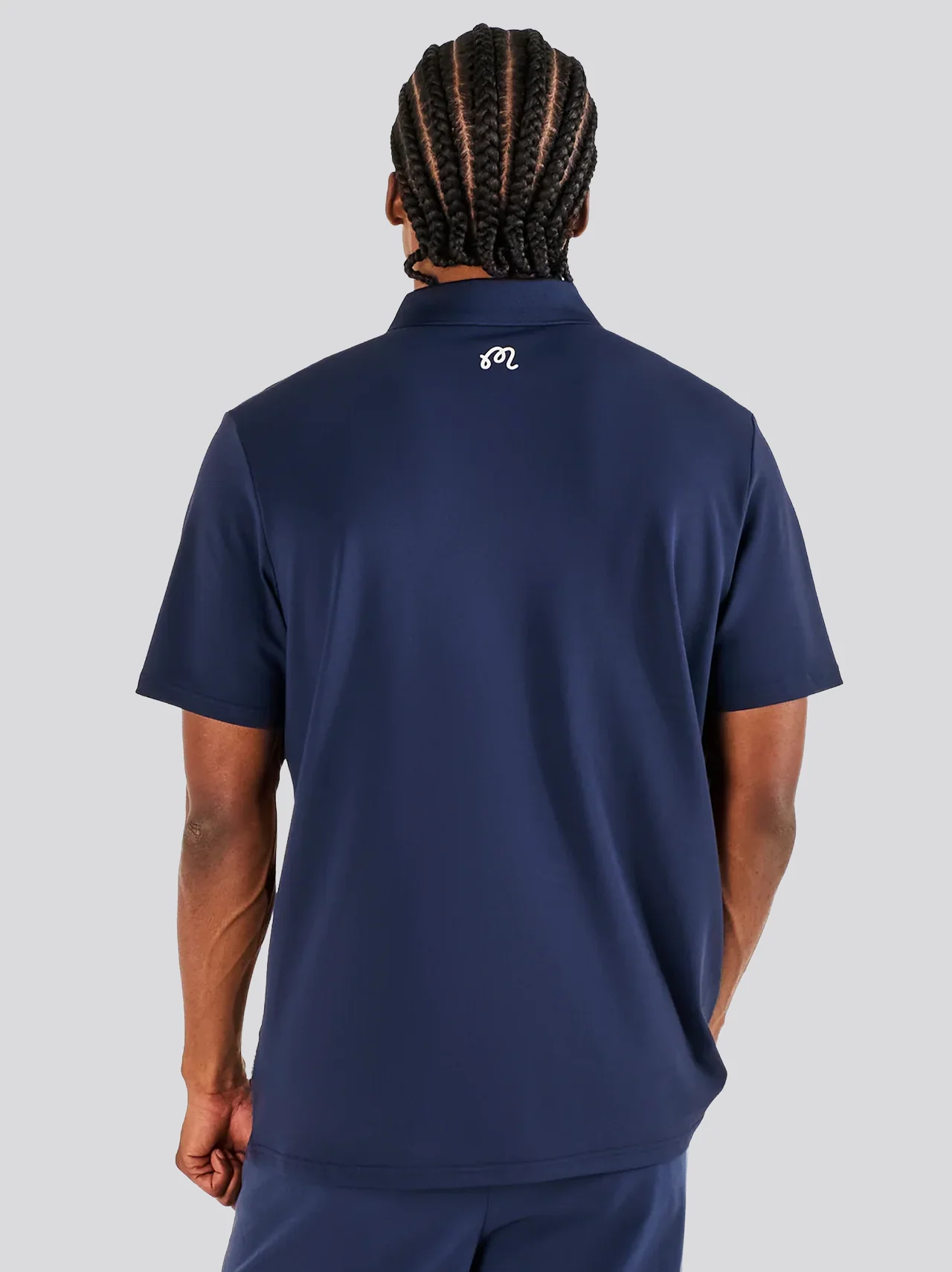 Evergreen Block Placket Polo Navy - Image 2