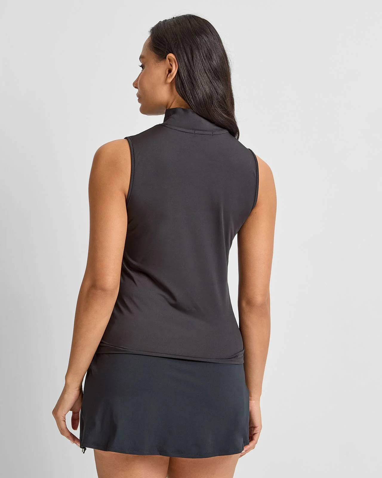 Evergreen Match Point SL Mockneck Polo Black - Image 2