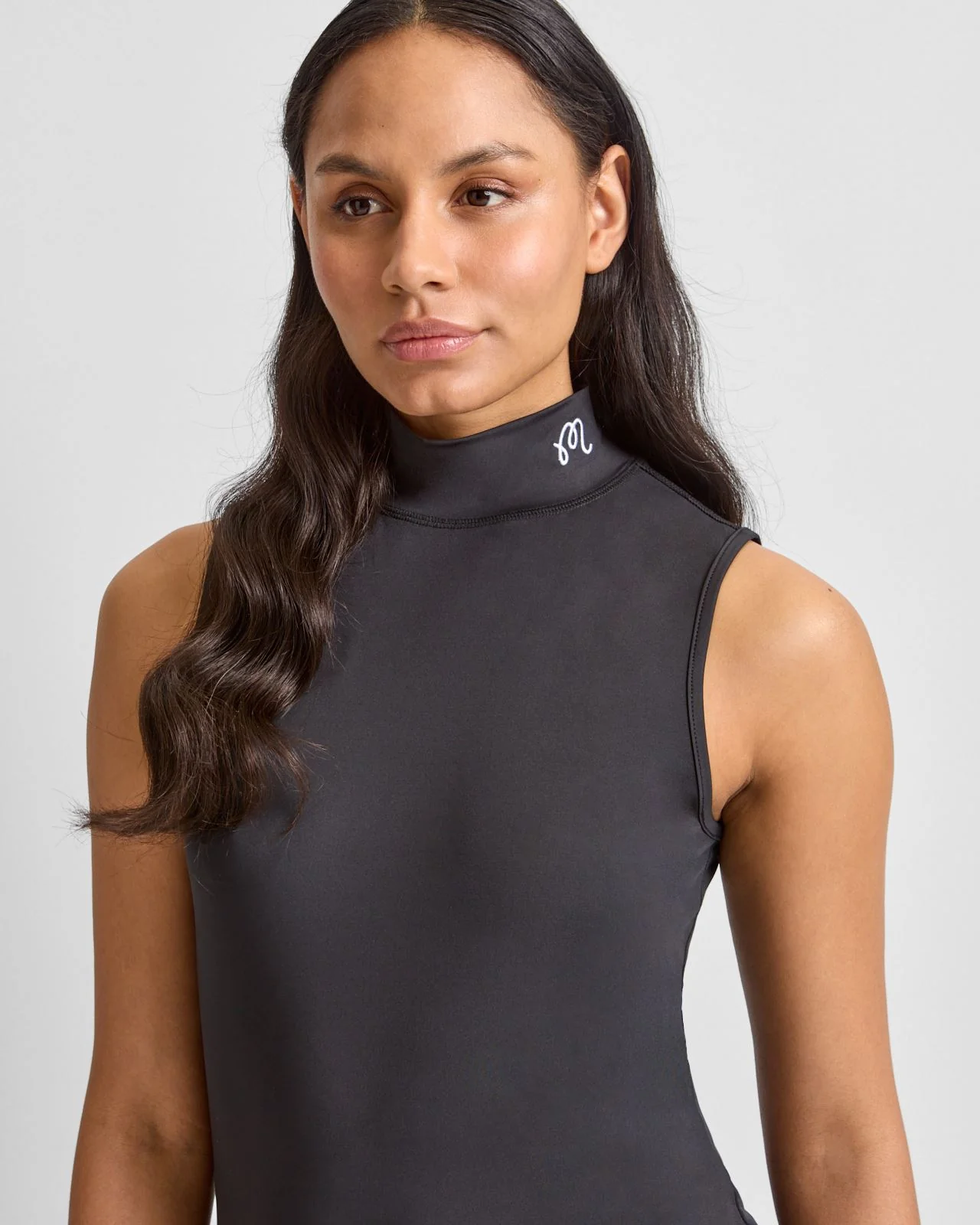 Evergreen Match Point SL Mockneck Polo Black - Image 5