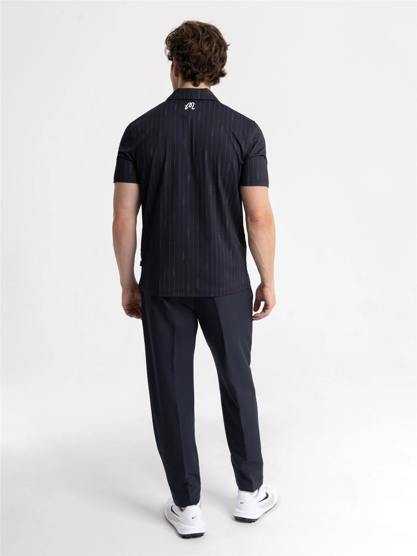 Evergreen Performance Pique Polo Black/Cool Grey - Image 4