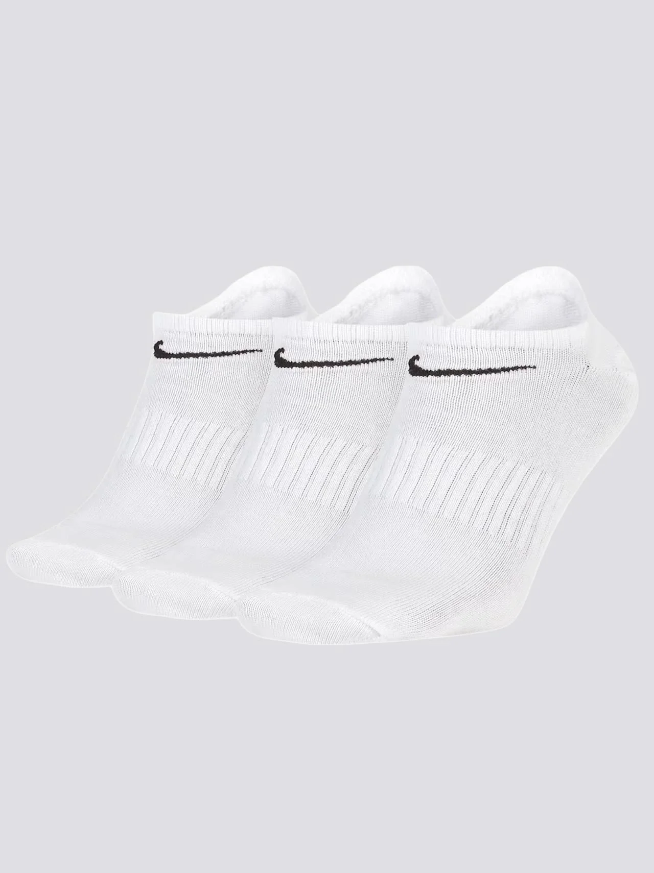 Everyday No Show Sock 3 Pack White