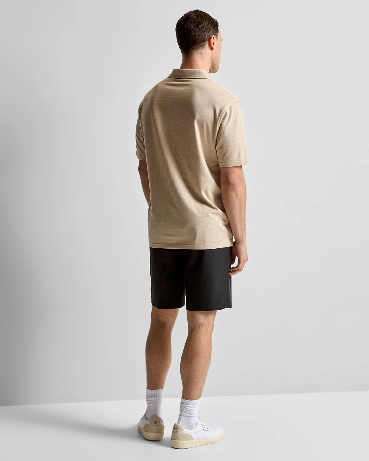 Excursionist Flex Herringbone Knit Polo Truffle - Image 4