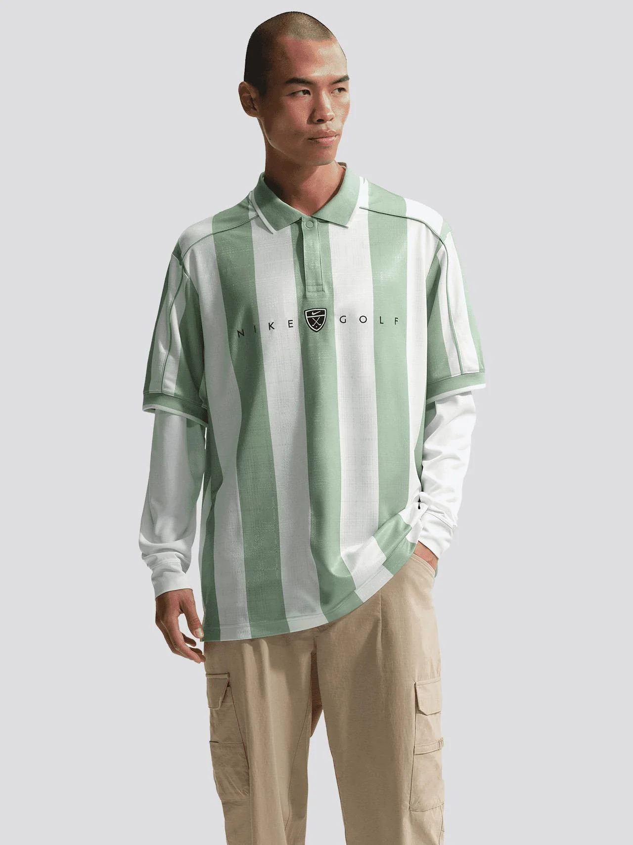 Fairway Fresh Stripe Polo Cream