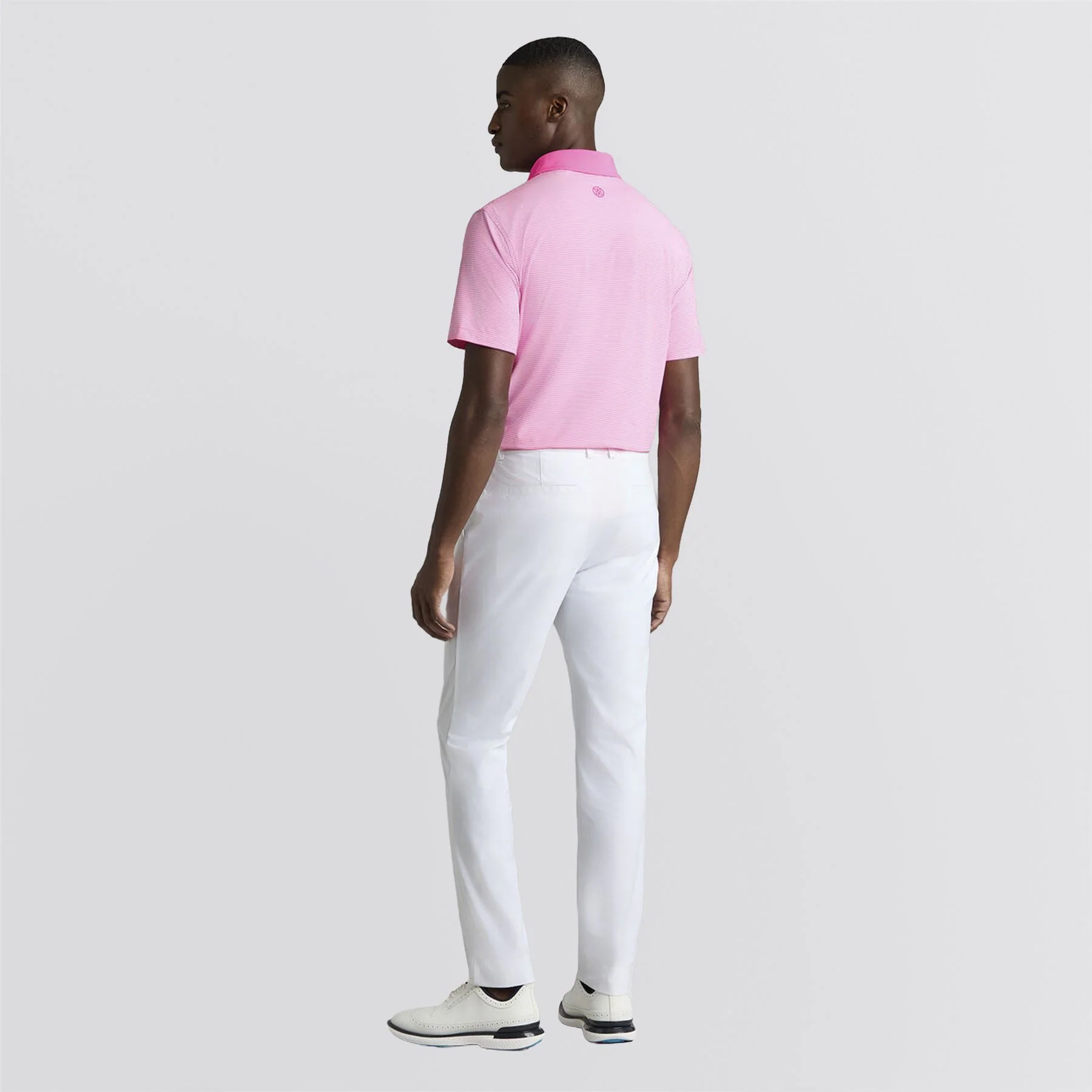 Feeder Stripe High Gauge Jersey Polo Knockout Pink - Image 3