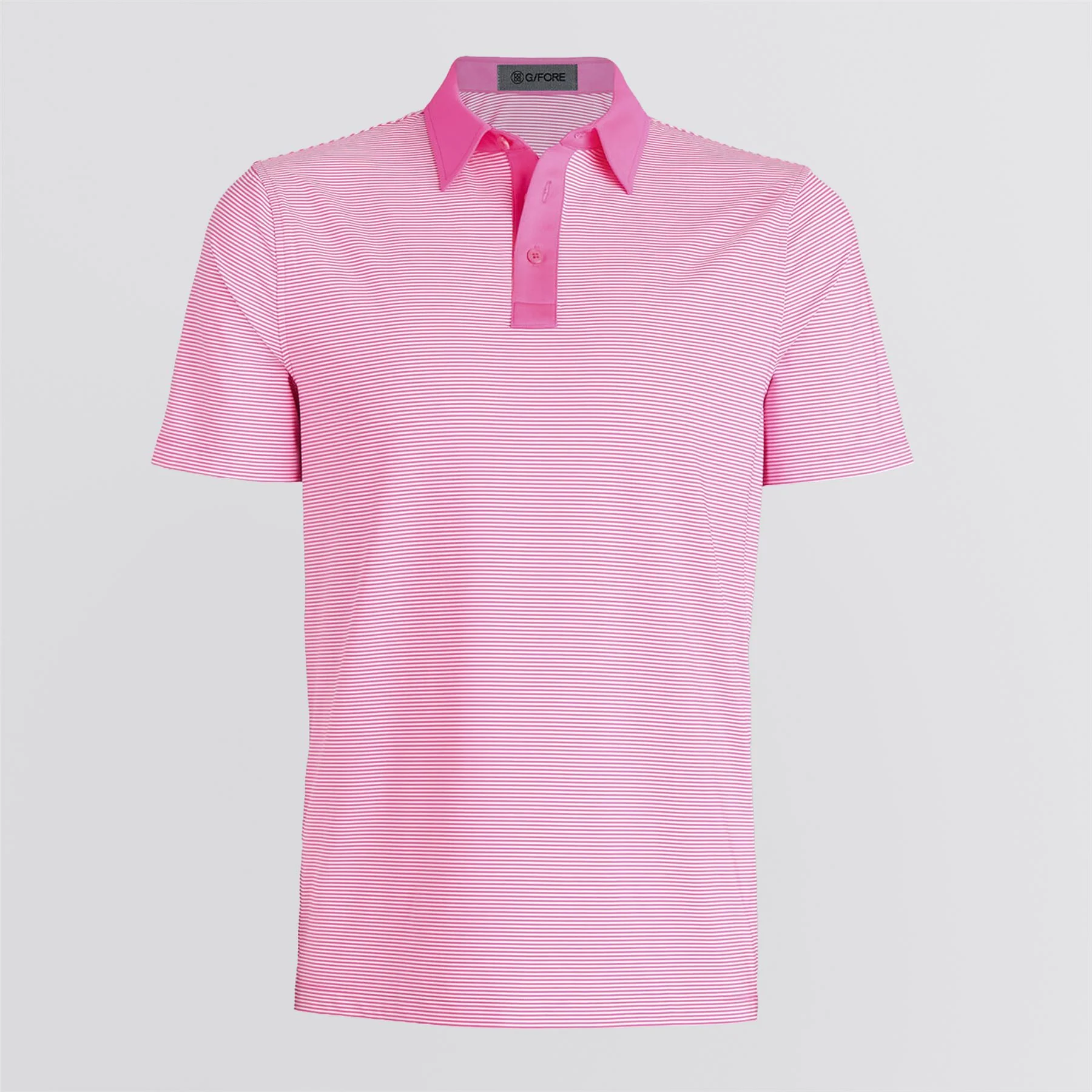Feeder Stripe High Gauge Jersey Polo Knockout Pink - Image 5