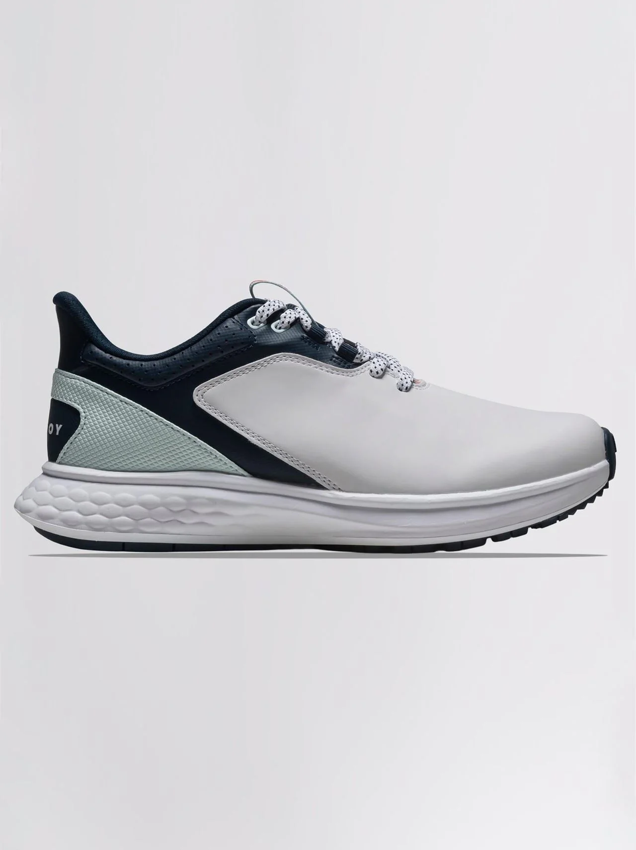 FJ Pulse Spikeless Golf Shoes White/Navy/Blue