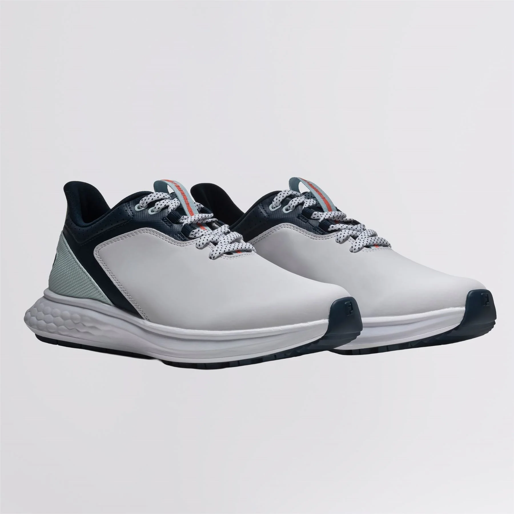 FJ Pulse Spikeless Golf Shoes White/Navy/Blue - Image 3