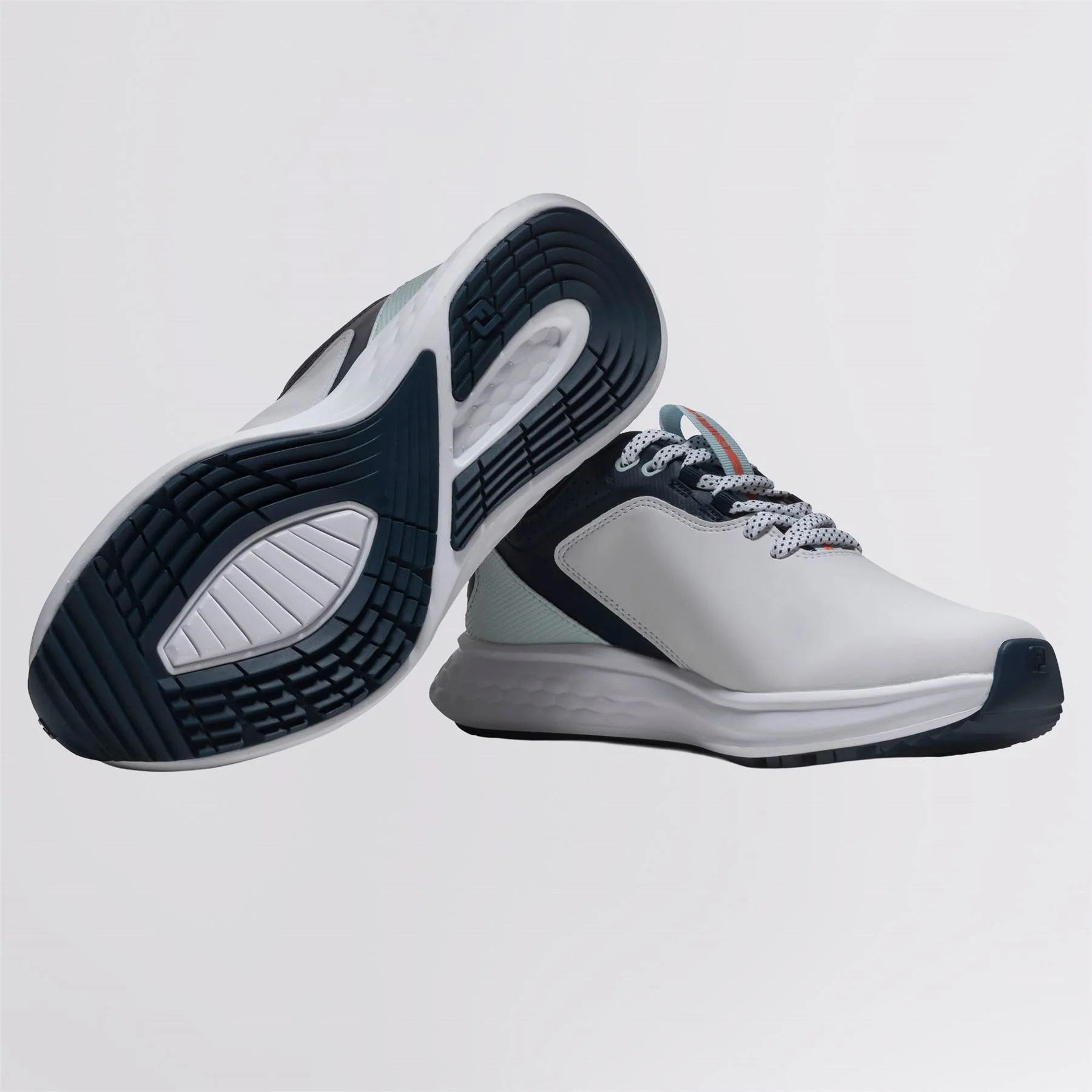 FJ Pulse Spikeless Golf Shoes White/Navy/Blue - Image 4
