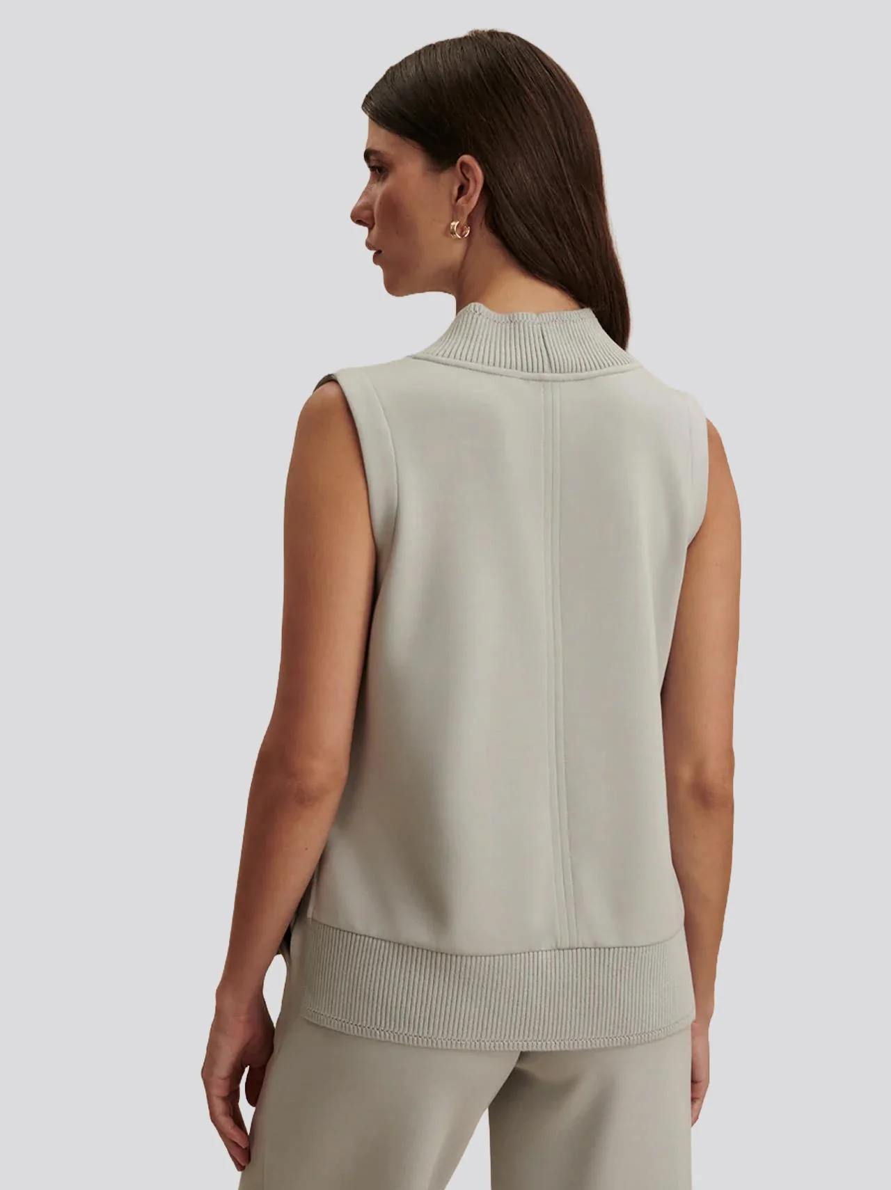 Frieda V-Neck Tank Top Top Blue Clay - Image 2