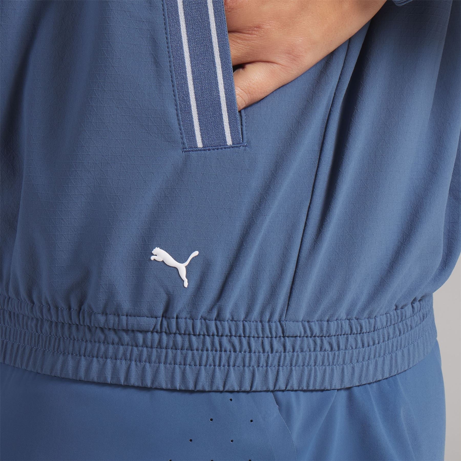 Full Zip Wind Golf Jacket Dark Indigo - Image 3