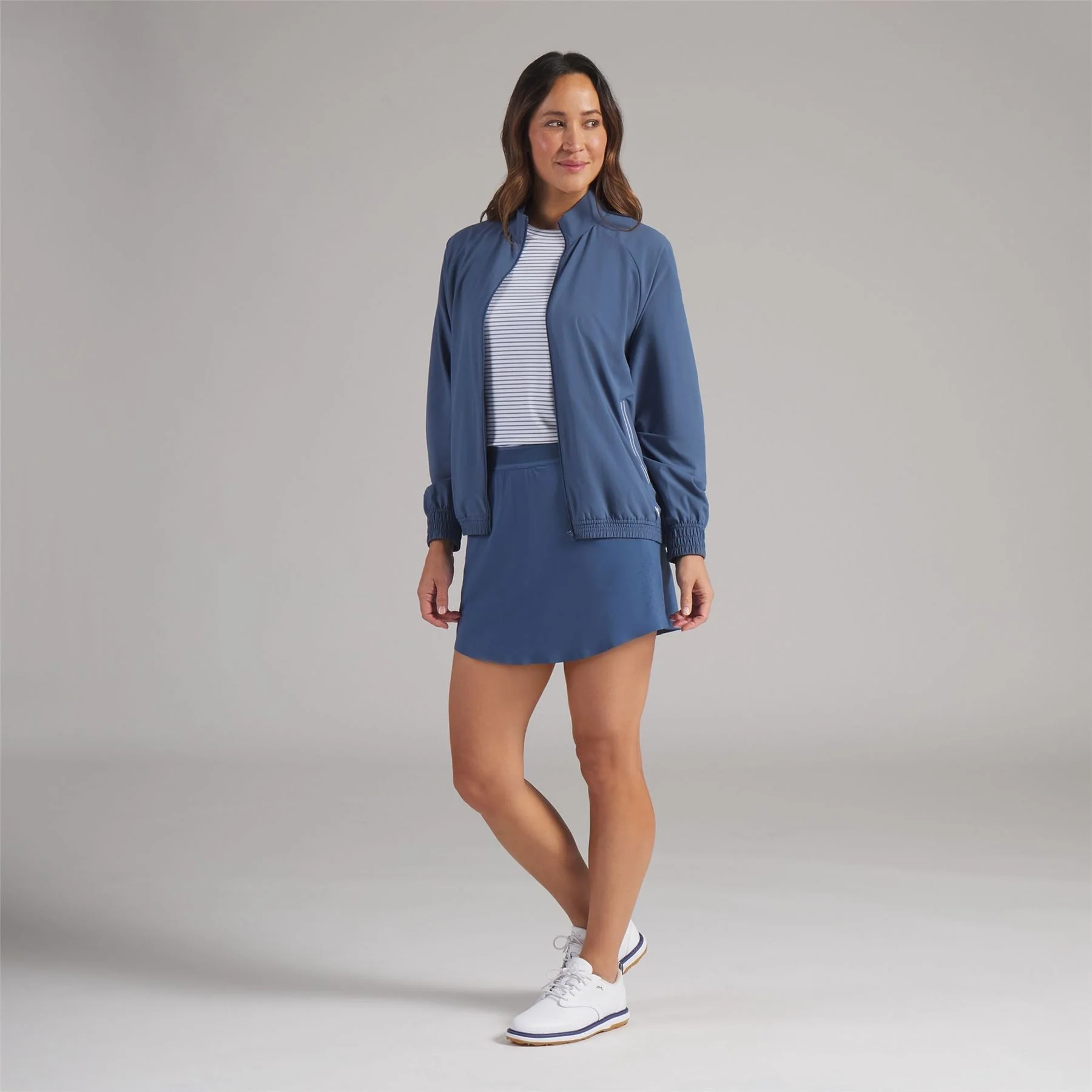 Full Zip Wind Golf Jacket Dark Indigo - Image 4