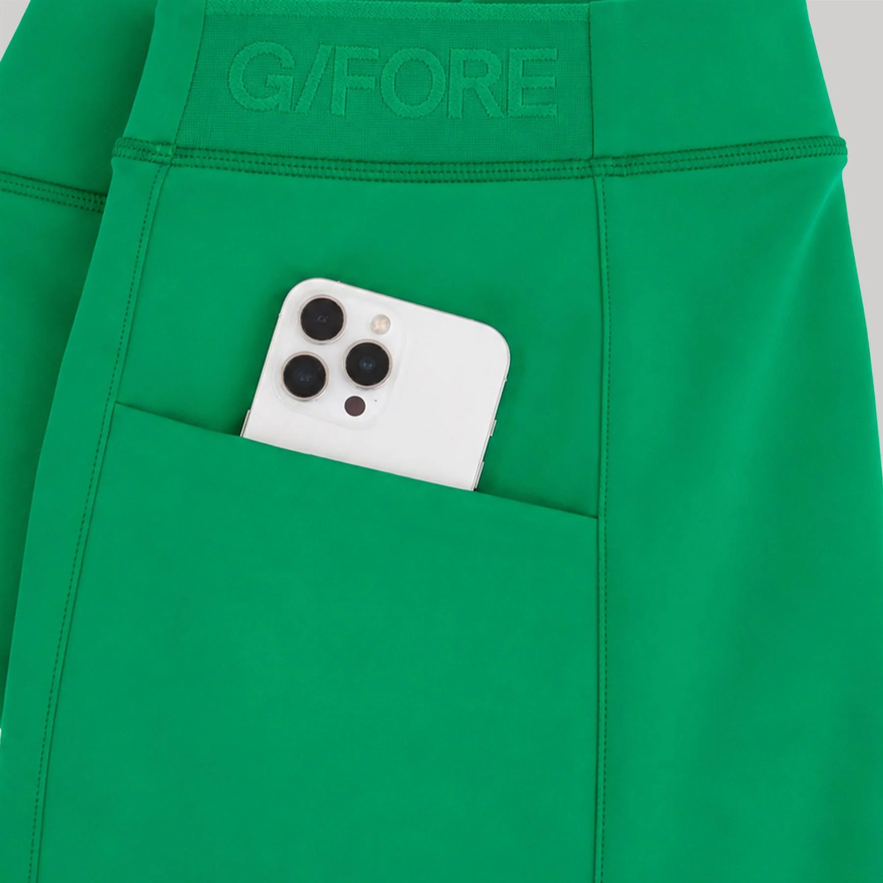G/FORE x TRENDYGOLF Love Golf Knockout A-Line Skort Clover - Image 3