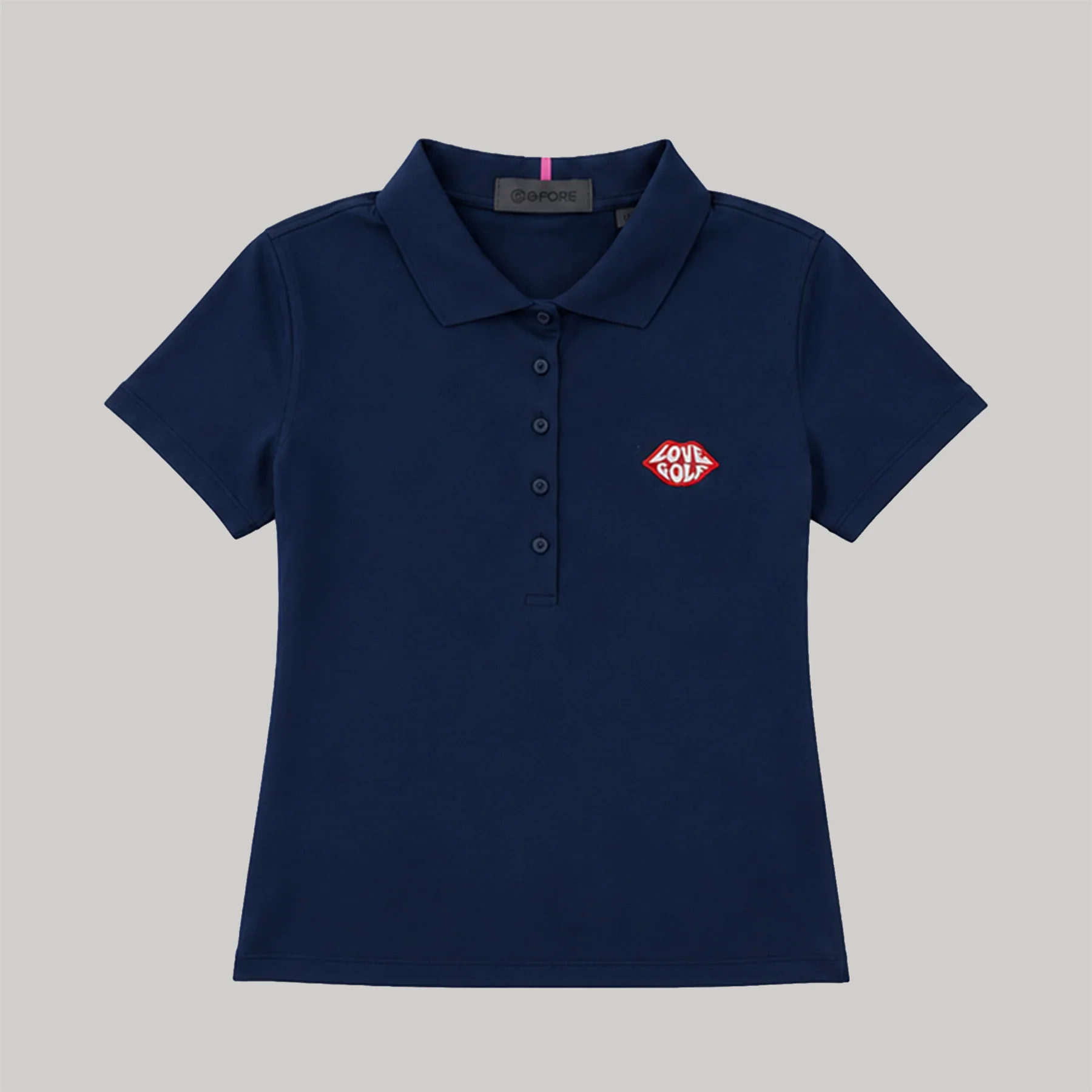 G/FORE x TRENDYGOLF Love Golf Ribbed Tech Nylon Polo Twilight